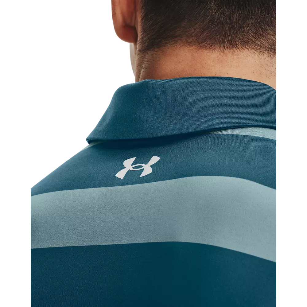 Under Armour Men's Playoff Stripes 3.0 Polo Shirt - BLUE