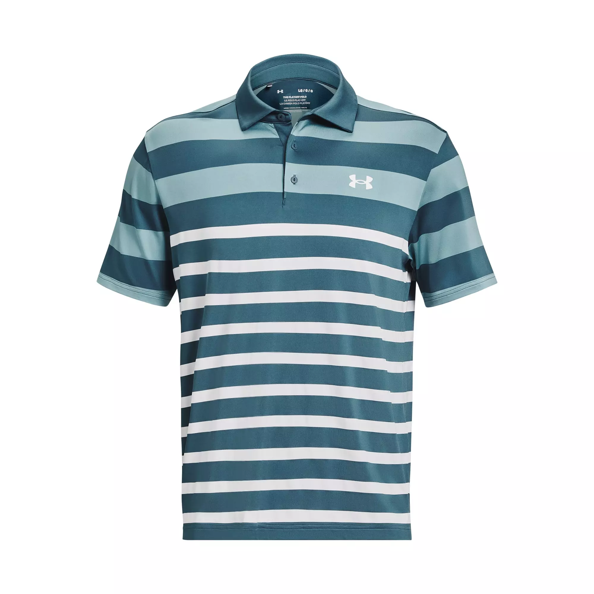 Under Armour Men's Playoff Stripes 3.0 Polo Shirt - BLUE