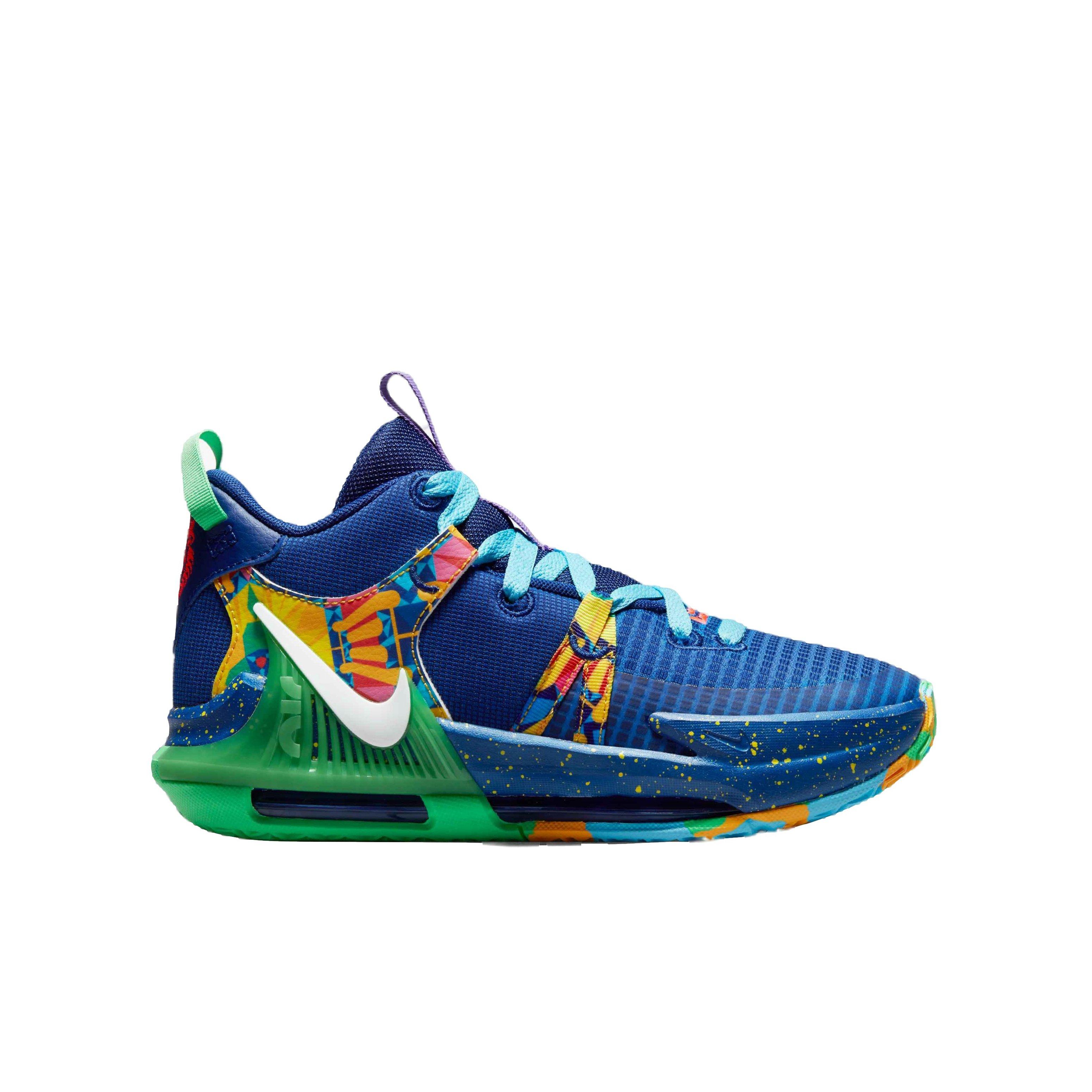 Nike LeBron Witness 7 Deep Royal Blue/White/Game Royal Grade School Boys'  Basketball Shoe - Hibbett