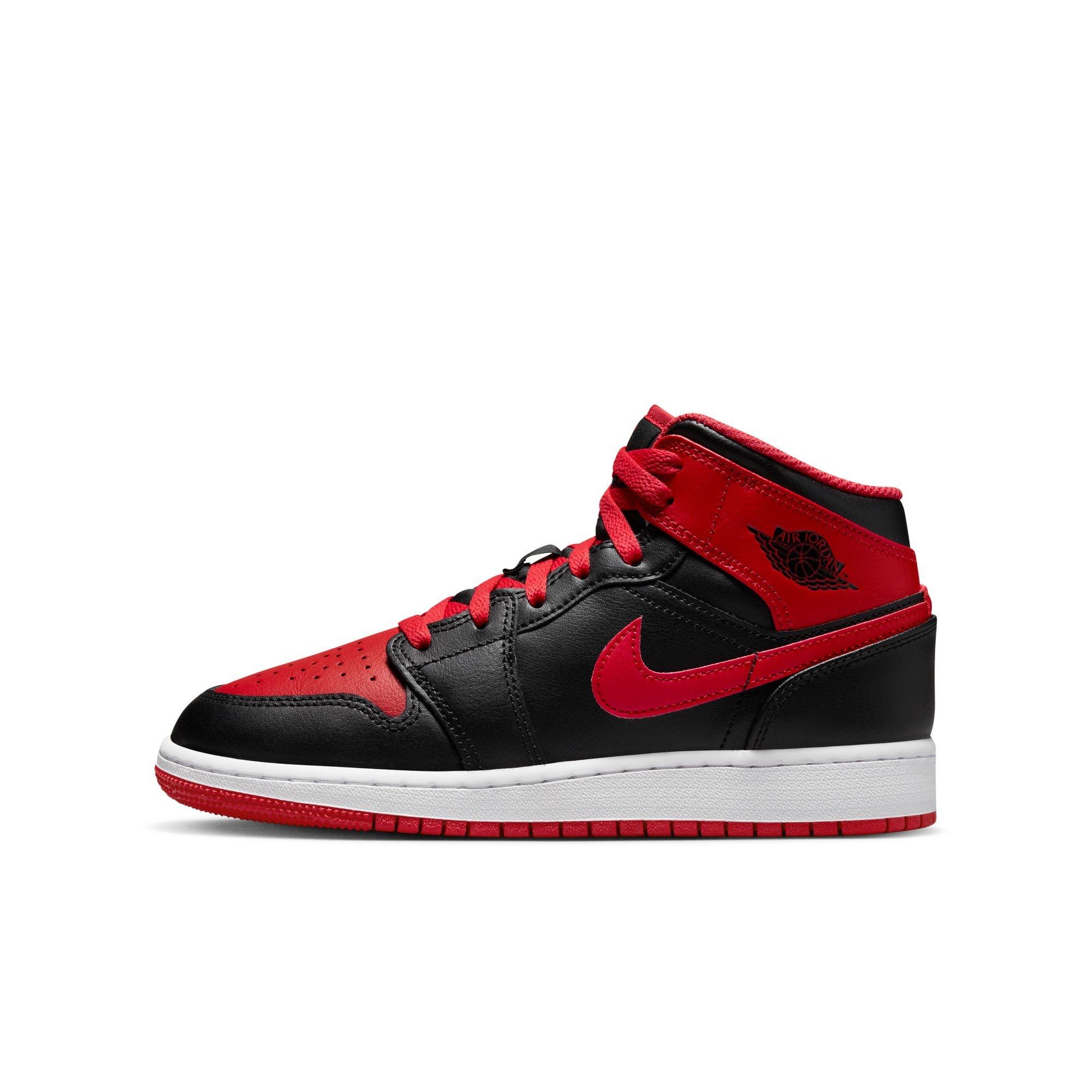 Jordan 1 mid rouge noir new arrivals