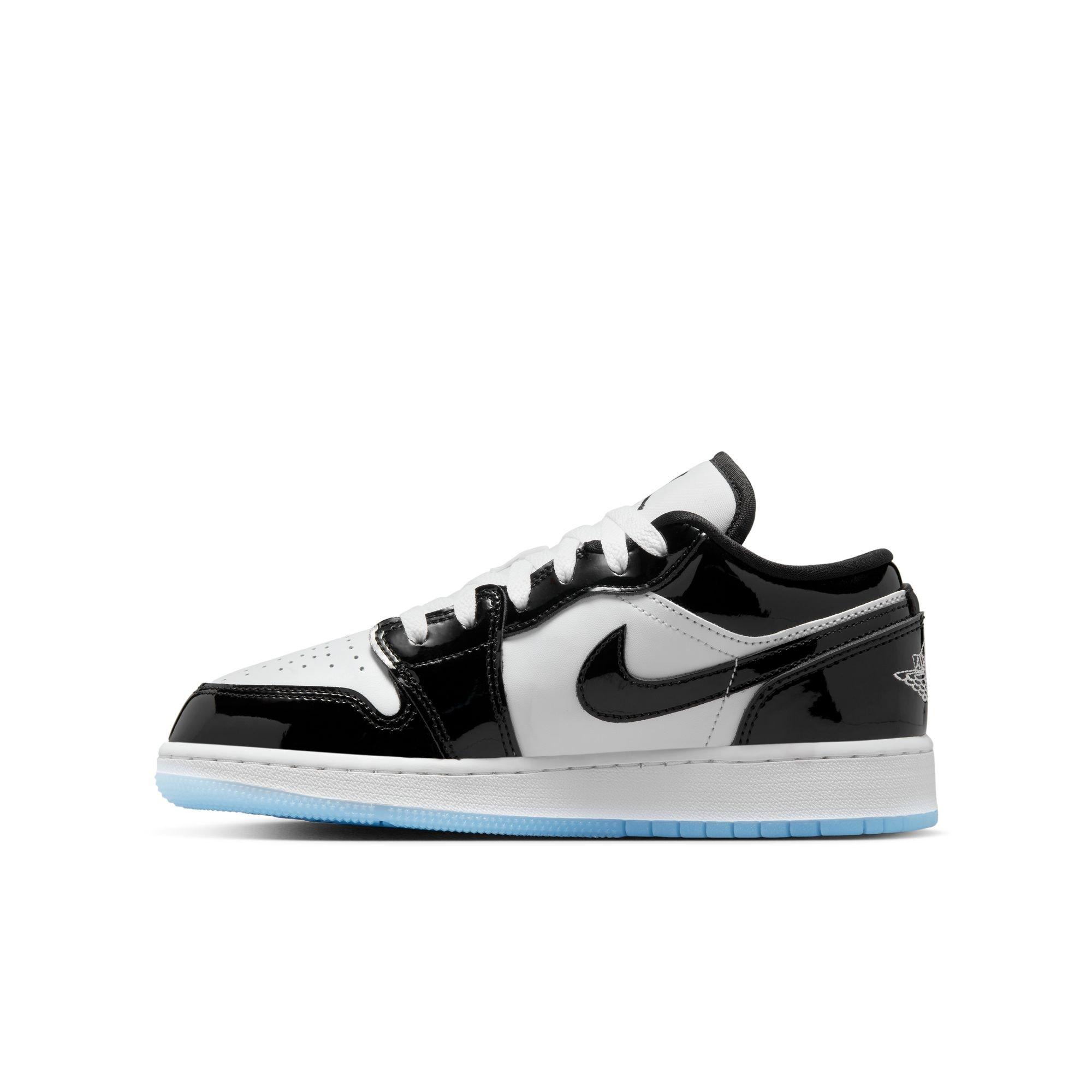 Jordan 1 Low SE Grade School Kids' "White/Black" Shoe