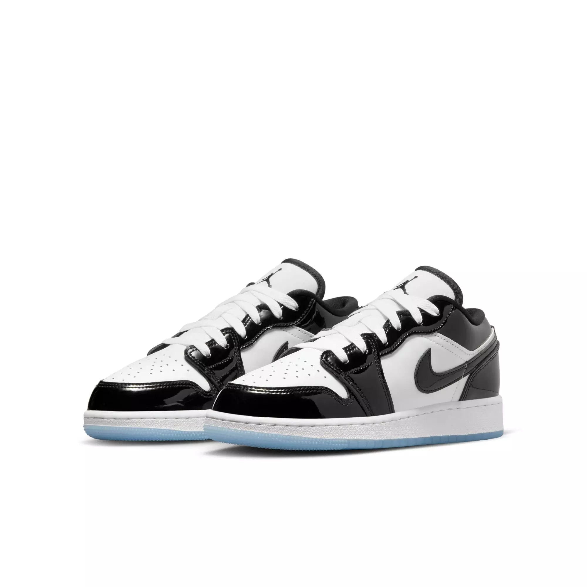 Jordan 1 Low SE "White/Black" Grade School Kids' Shoe - WHITE/BLACK