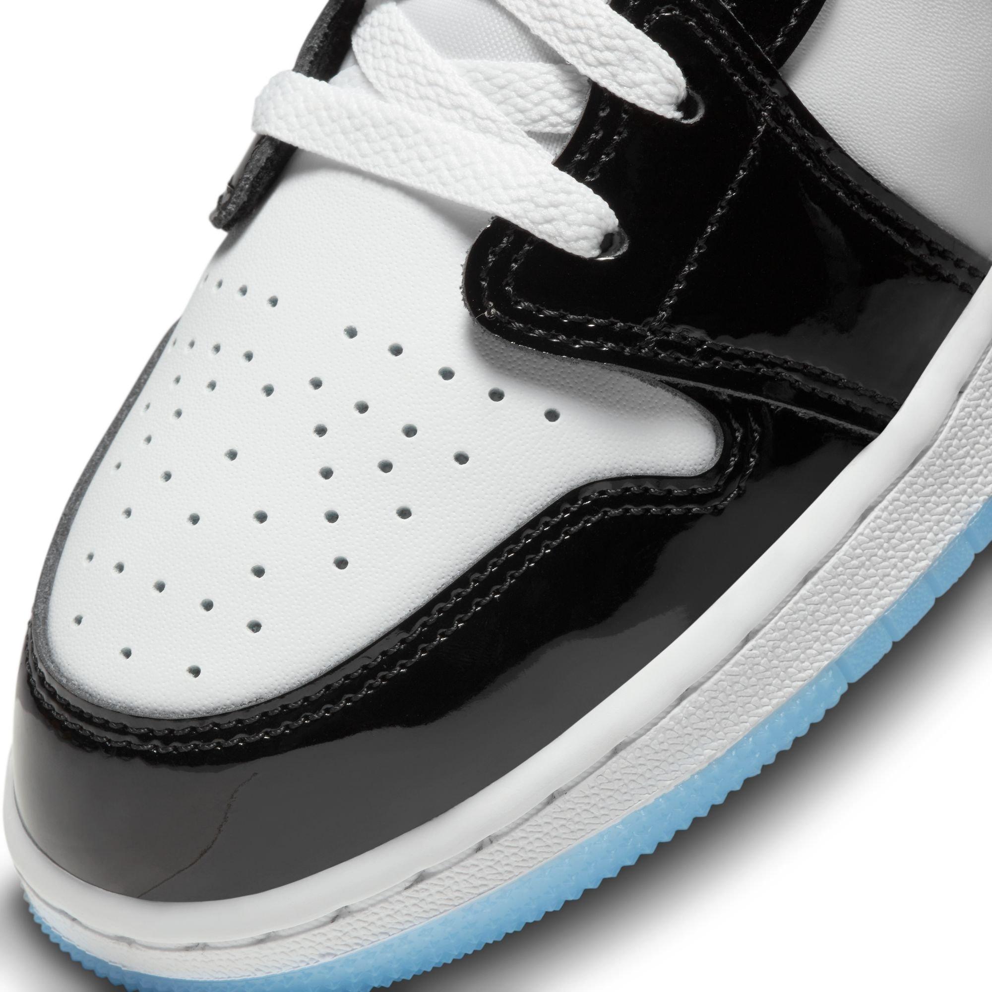 NEW Nike Air Jordan 1 Low Patent Leather - Black & White belong to my son. Size9 Jordan Air Jordan 1 Low Concord Grade School Lifestyle Shoes  main image 2