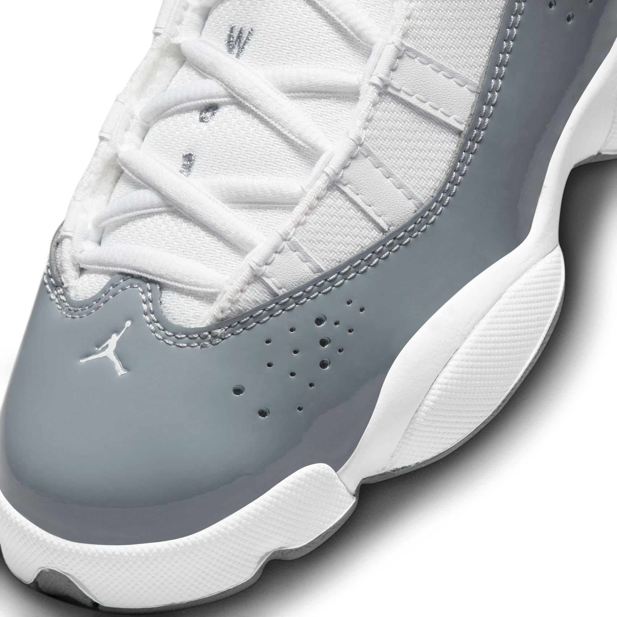 Jordan 6 Rings Grade School Boys' "White/Cool Grey" Shoe