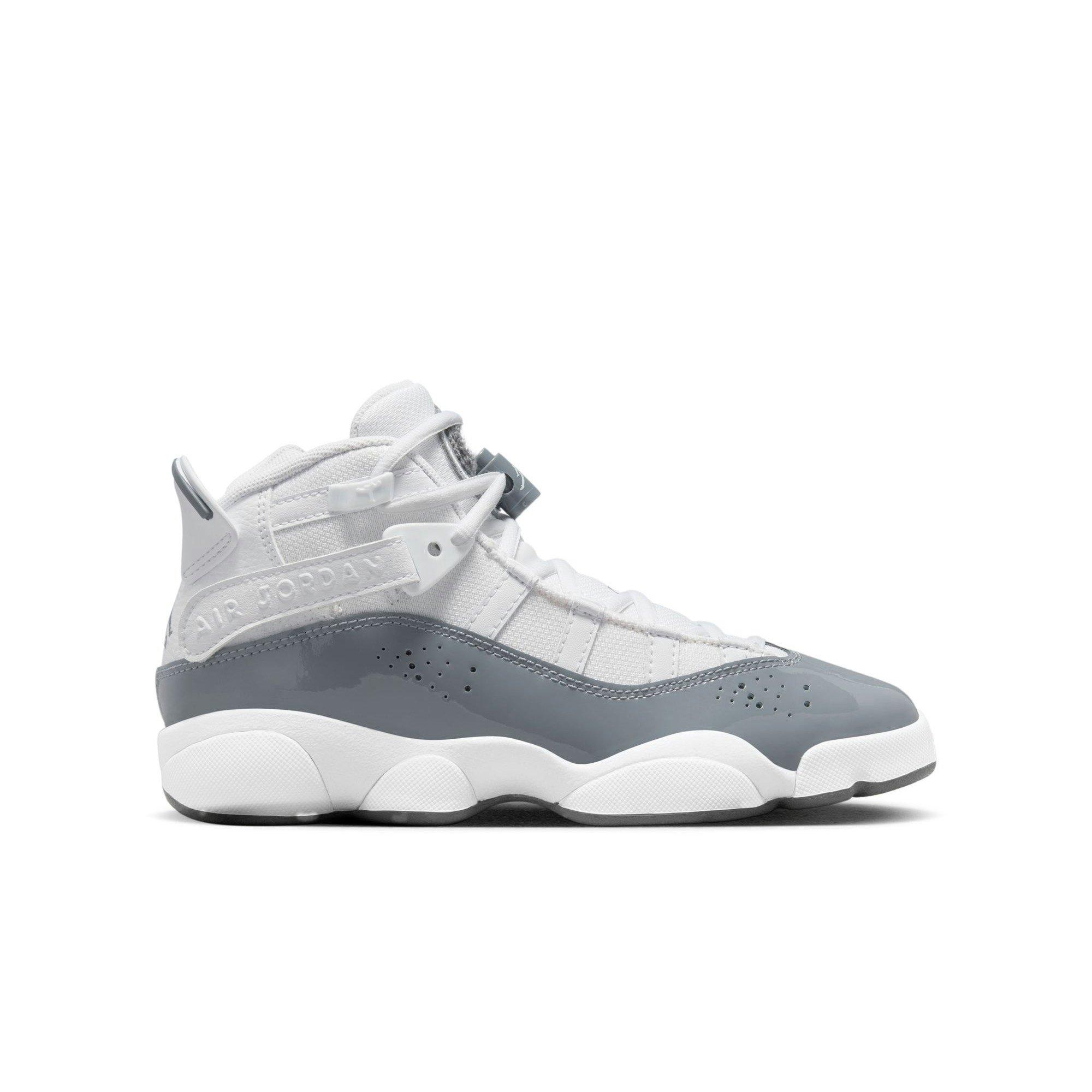 Jordan 6 Rings White Cool Grey Grade School Boys Shoe