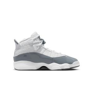Jordan 6 Rings "White/Cool Grey" Grade School Boys' Shoe