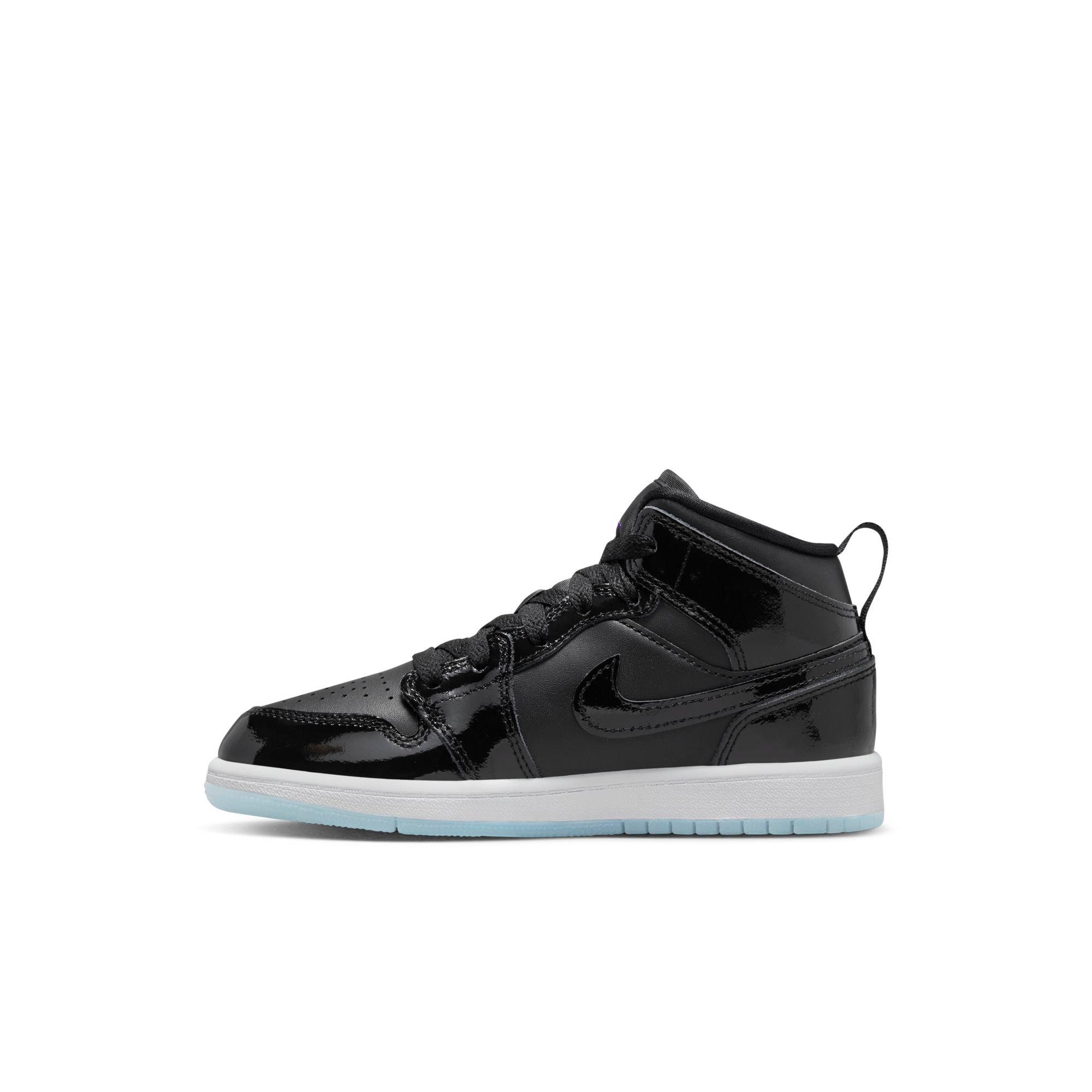Jordan 1 Mid SE Preschool Boys' "Black/Dark Concord/White" Shoe