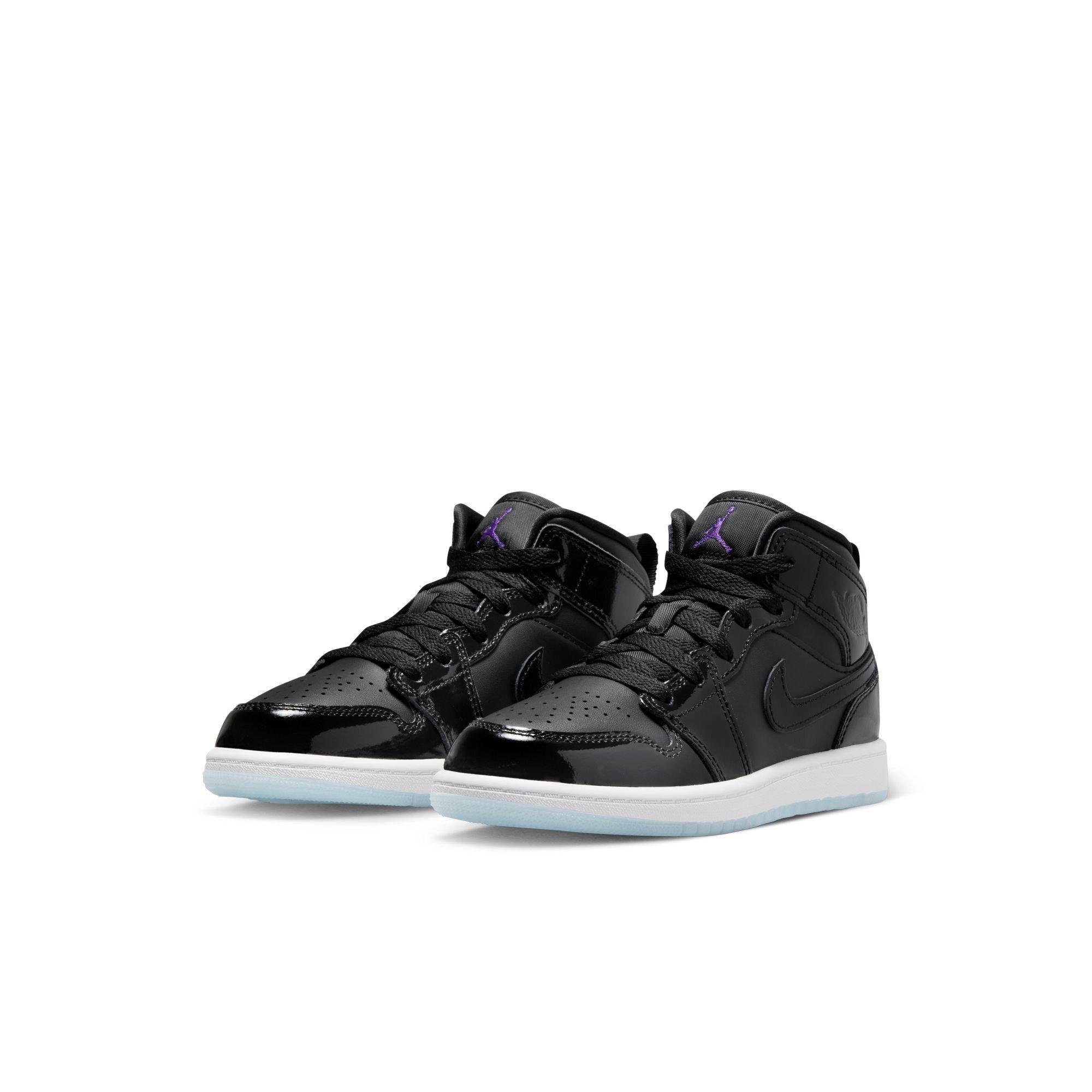 Jordan 1 Mid SE Preschool Boys' "Black/Dark Concord/White" Shoe