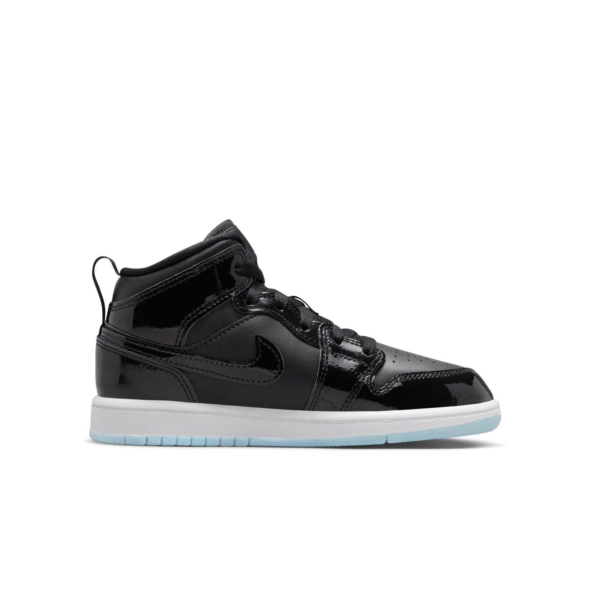Jordan 1 Mid SE Preschool Boys' "Black/Dark Concord/White" Shoe