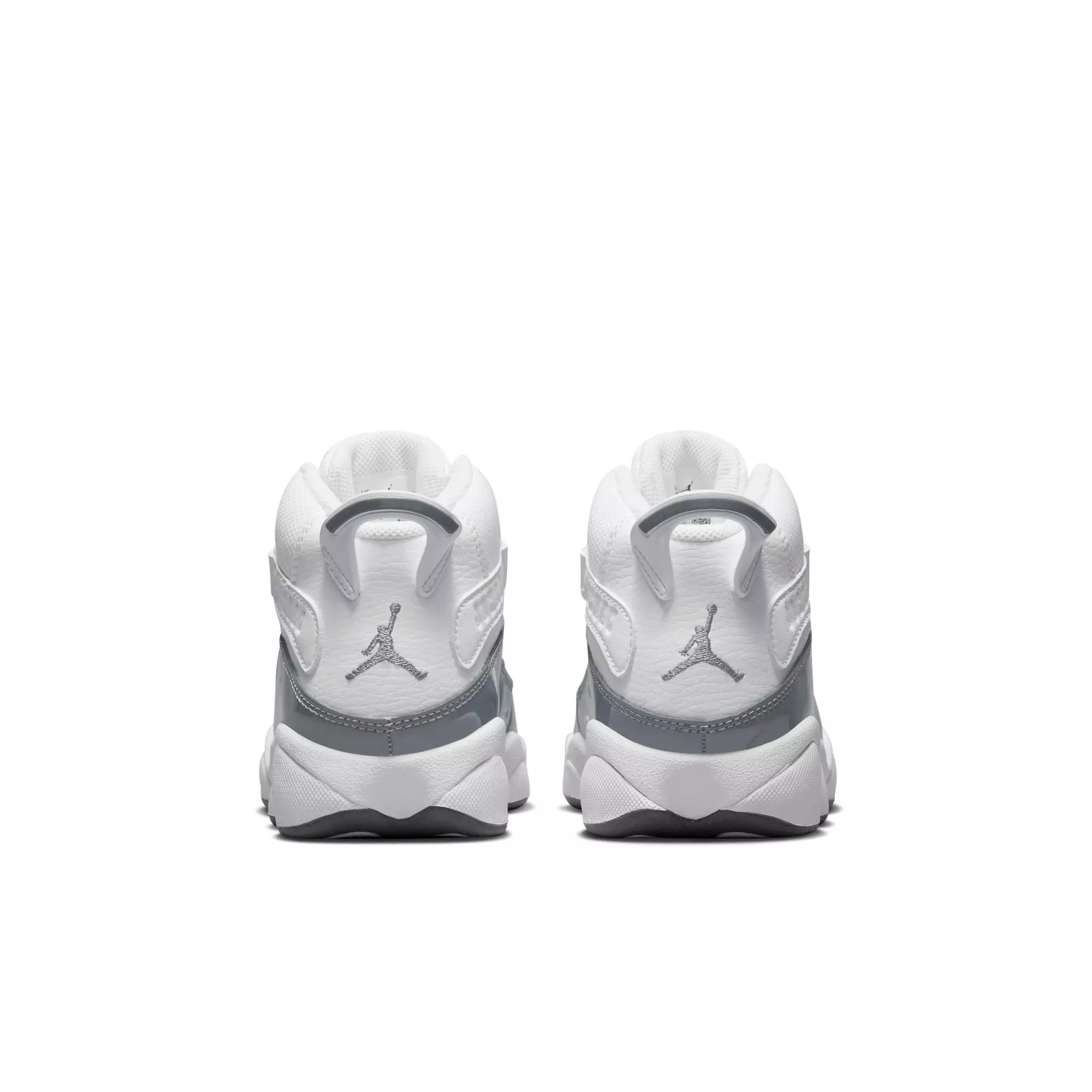 Jordan 6 Rings "White/Cool Grey/White" Preschool Boys' Shoe - WHITE/GREY