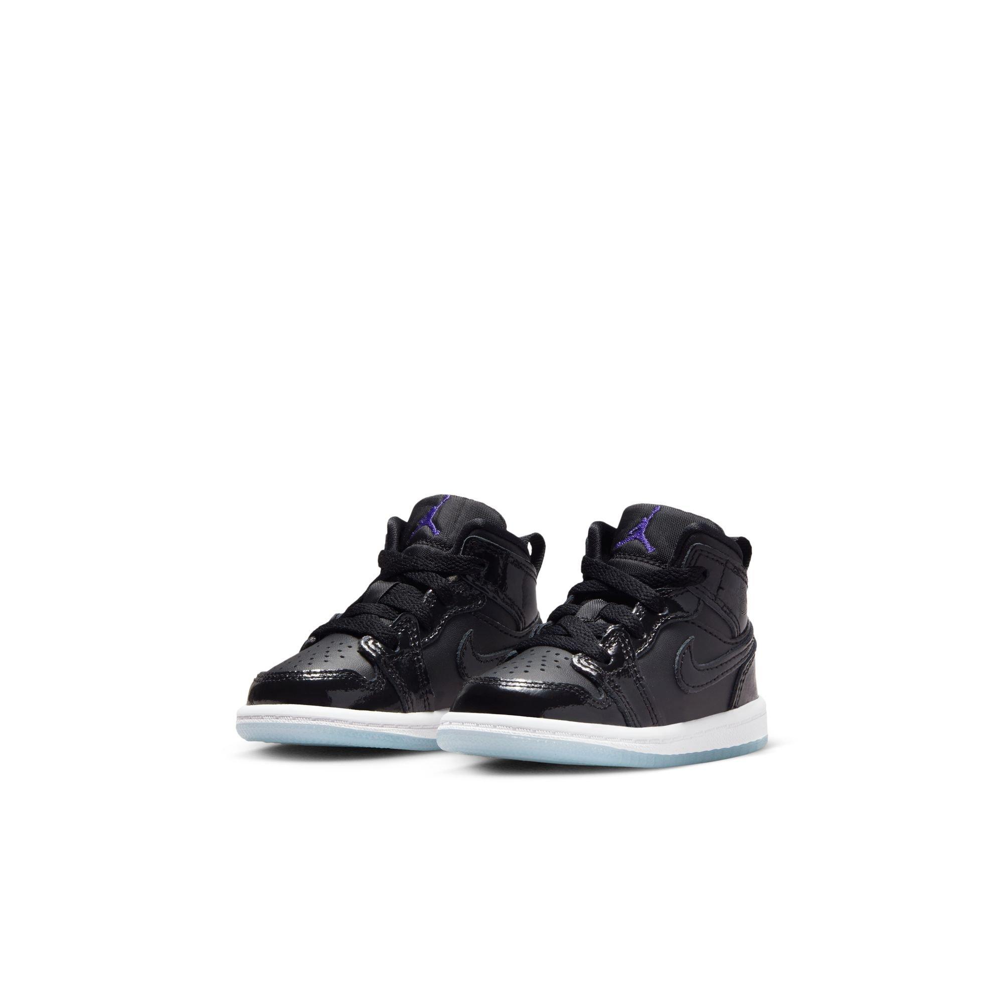 Jordan 1 Mid SE Toddler Boys' "Black/Dark Concord/White" Shoe