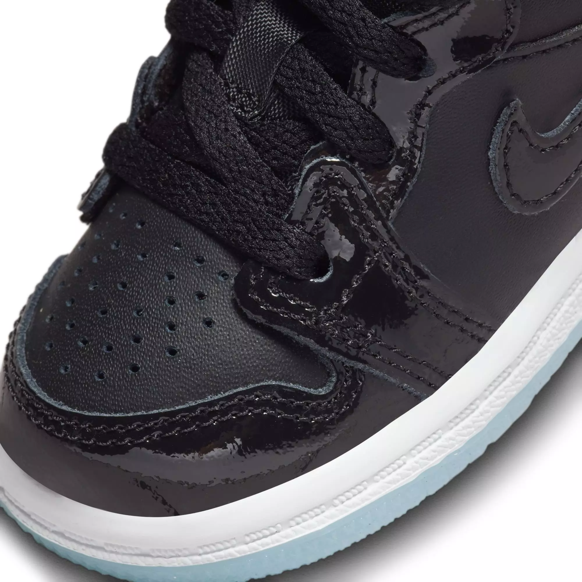 Jordan 1 Mid SE "Black/Dark Concord/White" Toddler Boys' Shoe - BLACK/WHITE/PURPLE