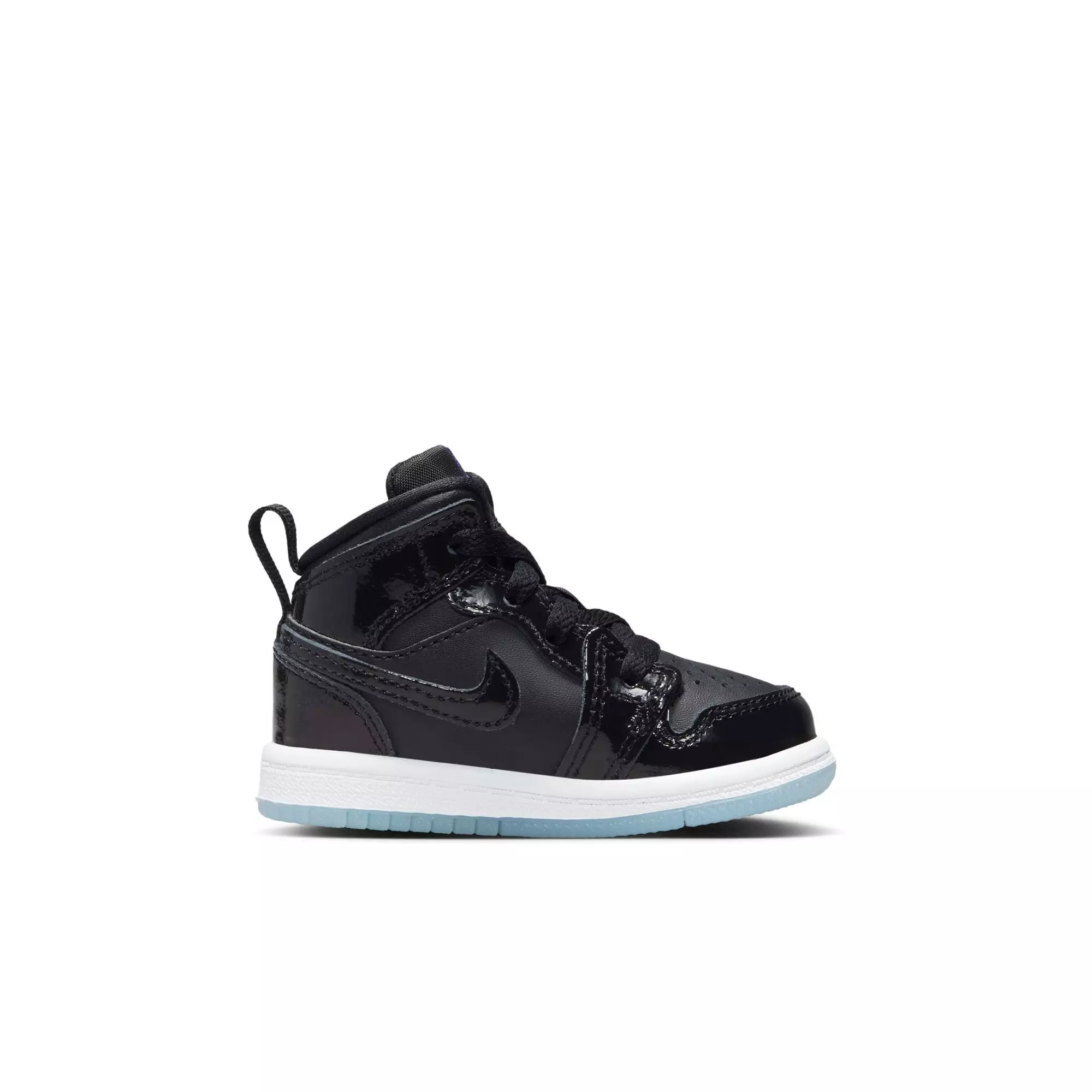 Jordan 1 Mid SE "Black/Dark Concord/White" Toddler Boys' Shoe - BLACK/WHITE/PURPLE