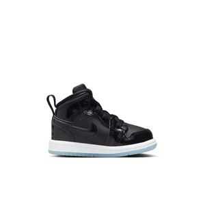 Jordan 1 Mid SE "Black/Dark Concord/White" Toddler Boys' Shoe