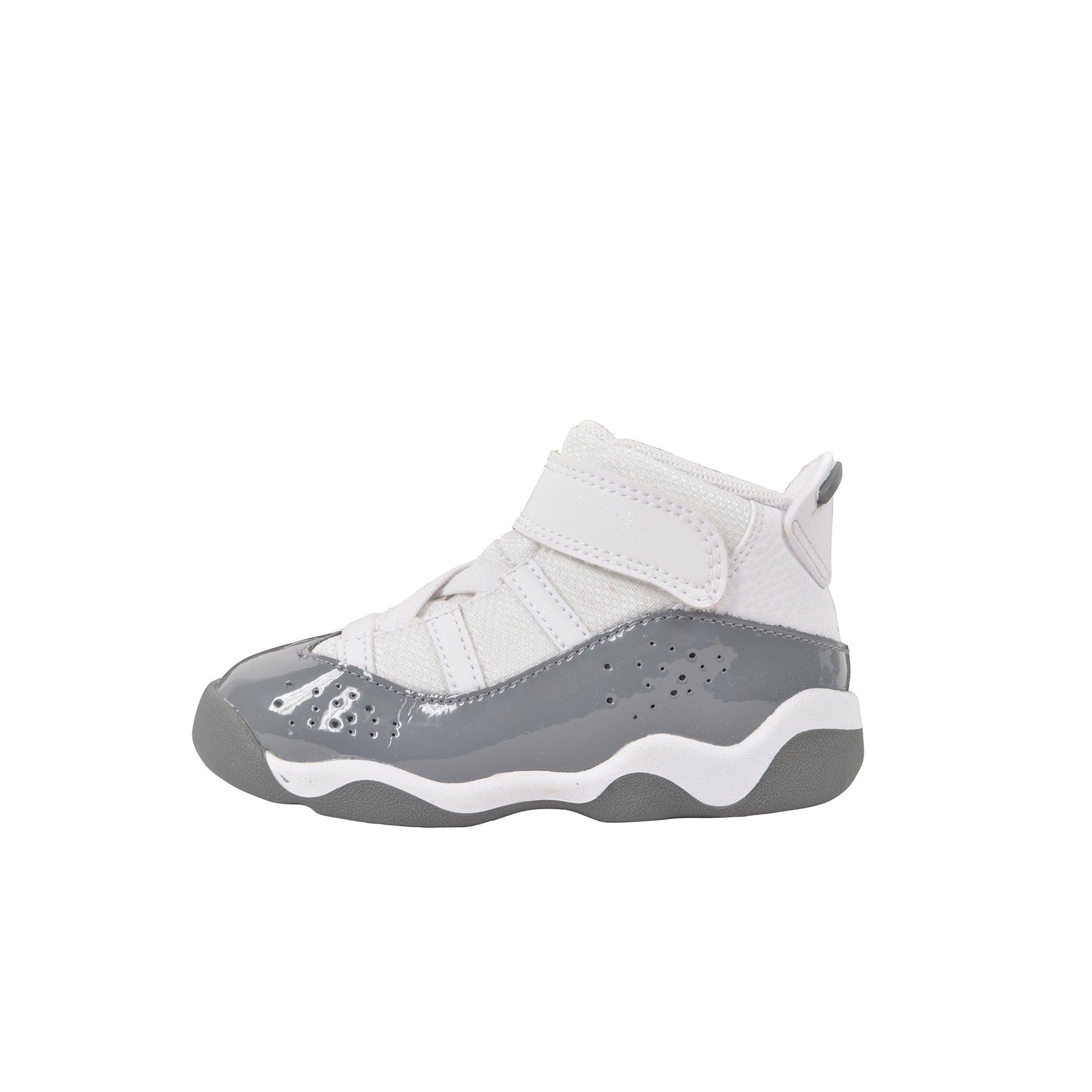 Jordan 6 Rings Toddler Boys' "White/Cool Grey" Shoe