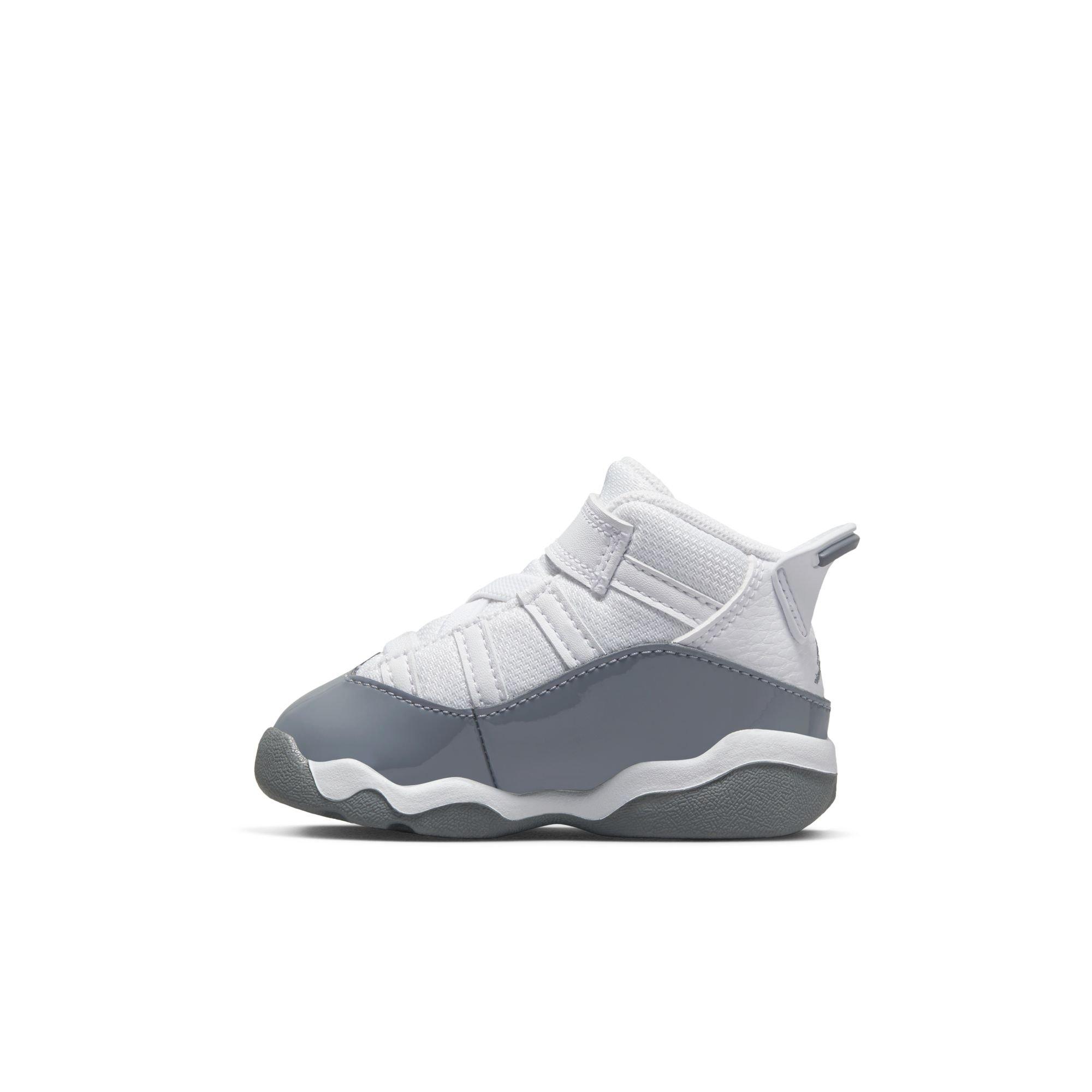 Jordan 6 Rings Toddler Boys' "White/Cool Grey" Shoe