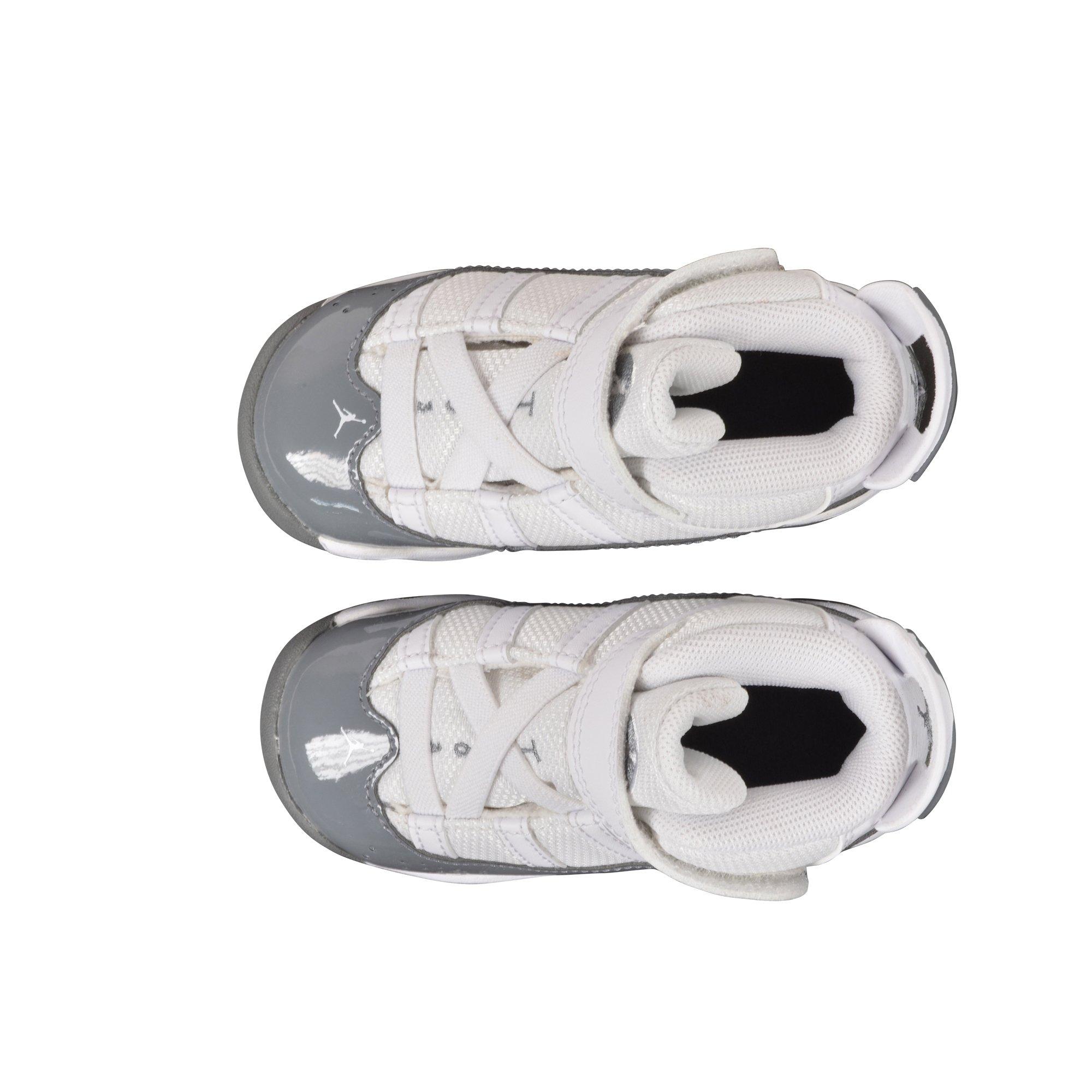 Jordan 6 Rings "White/Cool Grey" Toddler Boys' Shoe - WHITE/GREY Thumbnail View 5