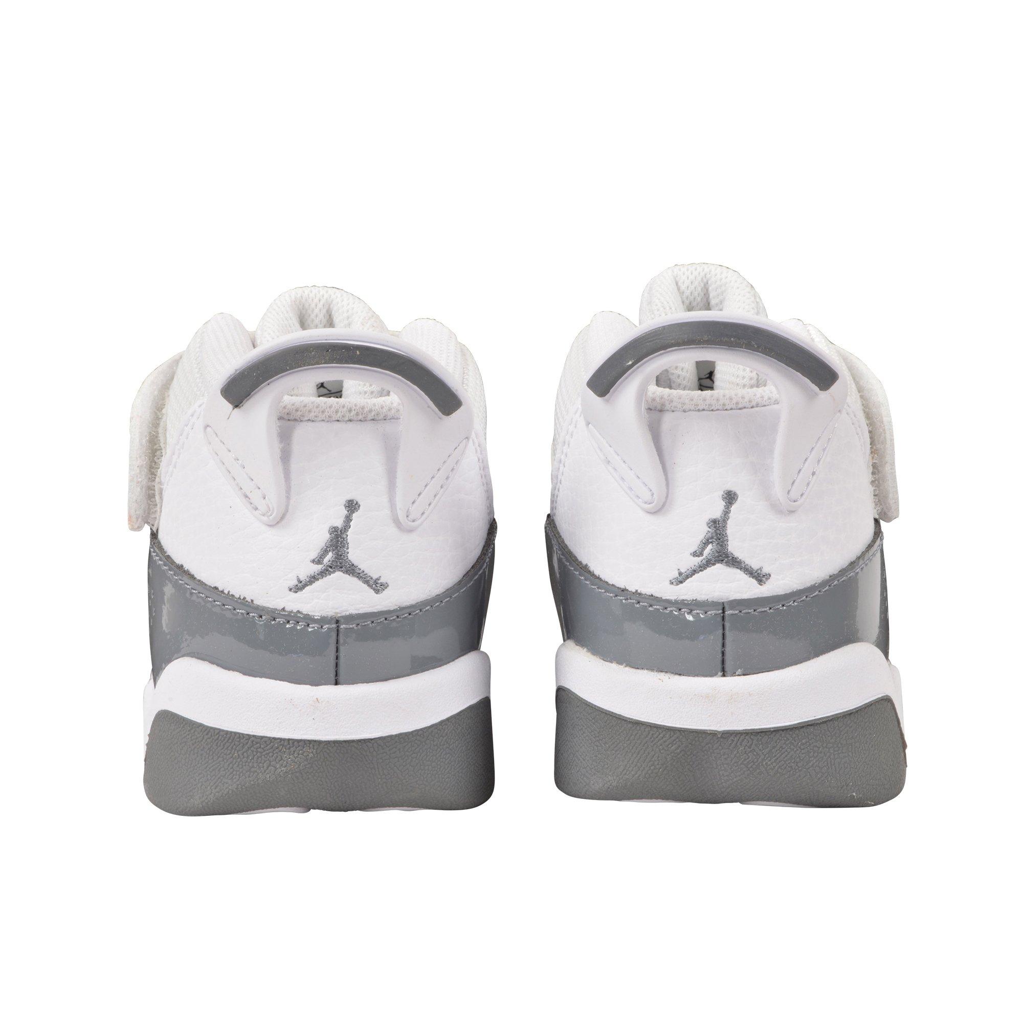 Jordan 6 Rings "White/Cool Grey" Toddler Boys' Shoe - WHITE/GREY Thumbnail View 6