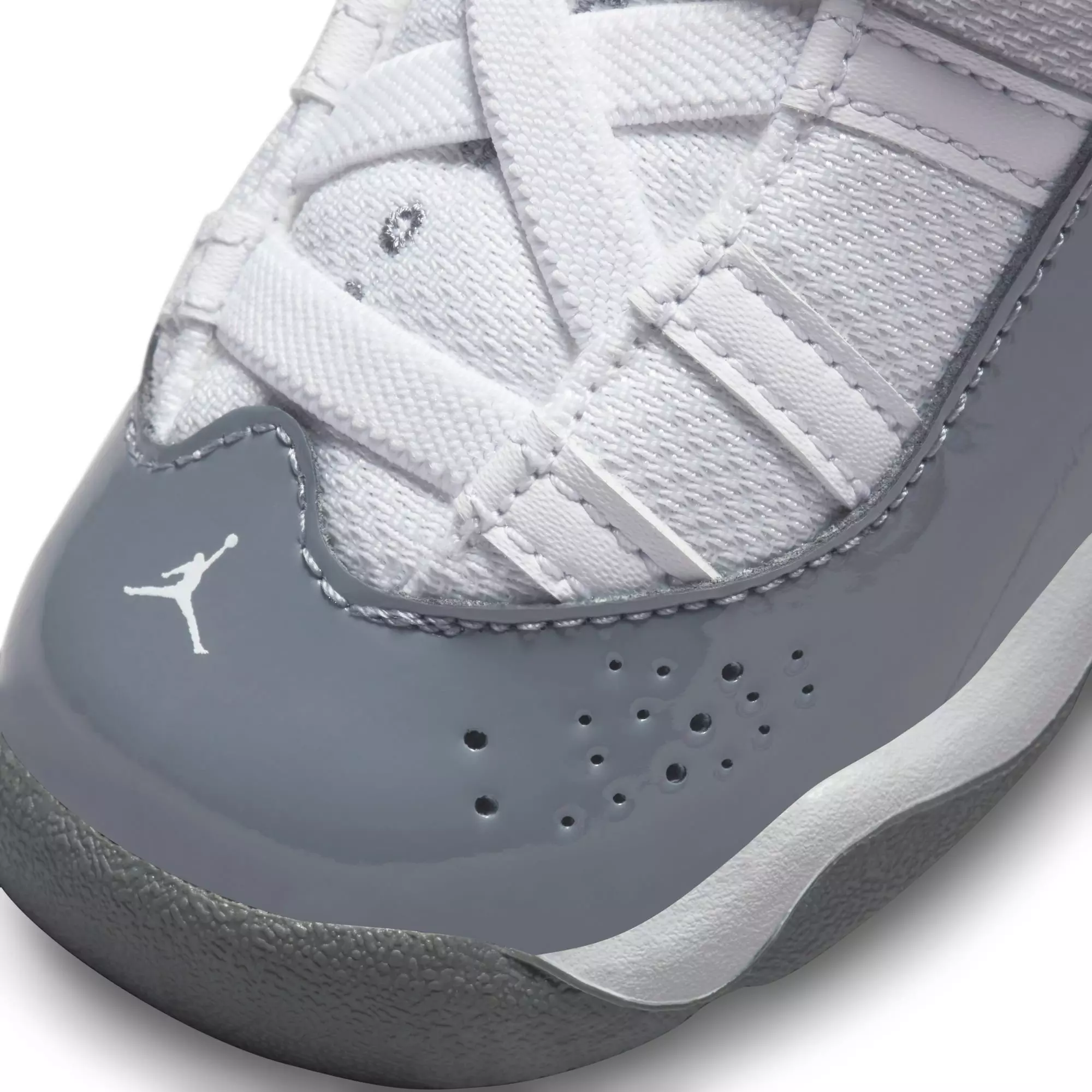 Jordan 6 Rings "White/Cool Grey" Toddler Boys' Shoe - WHITE/GREY