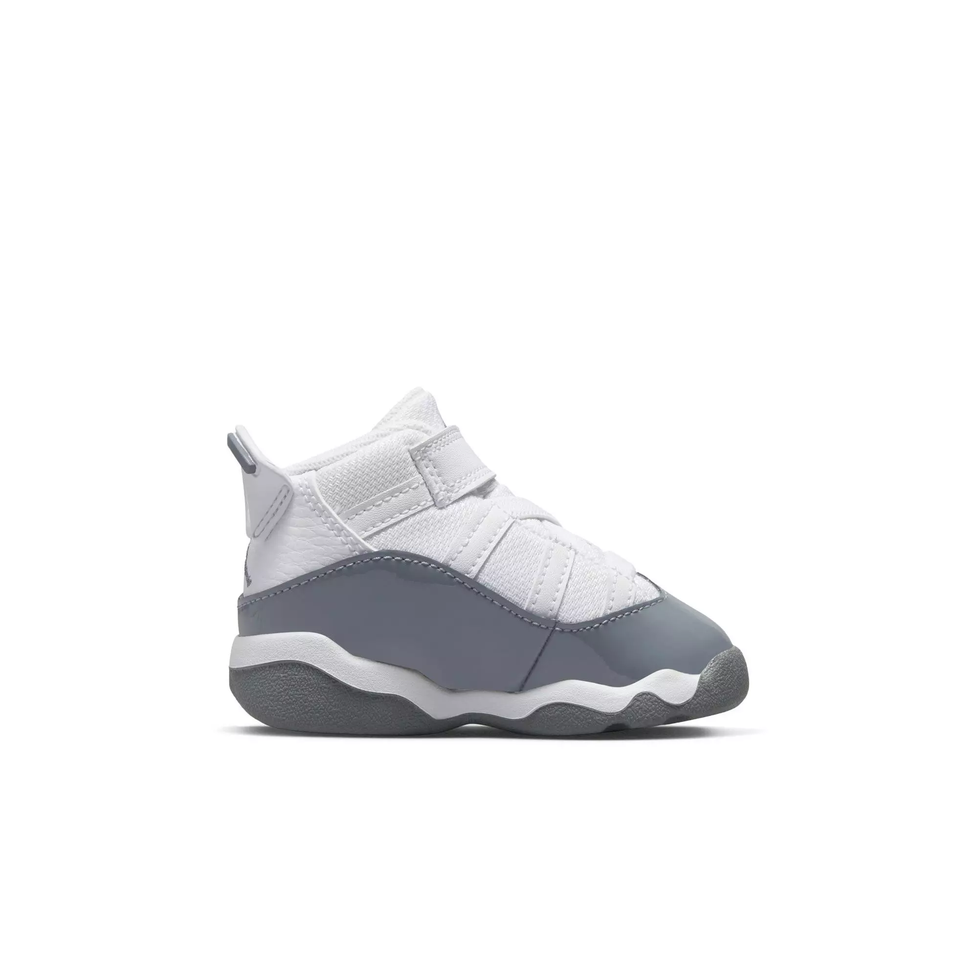 Jordan 6 Rings "White/Cool Grey" Toddler Boys' Shoe - WHITE/GREY