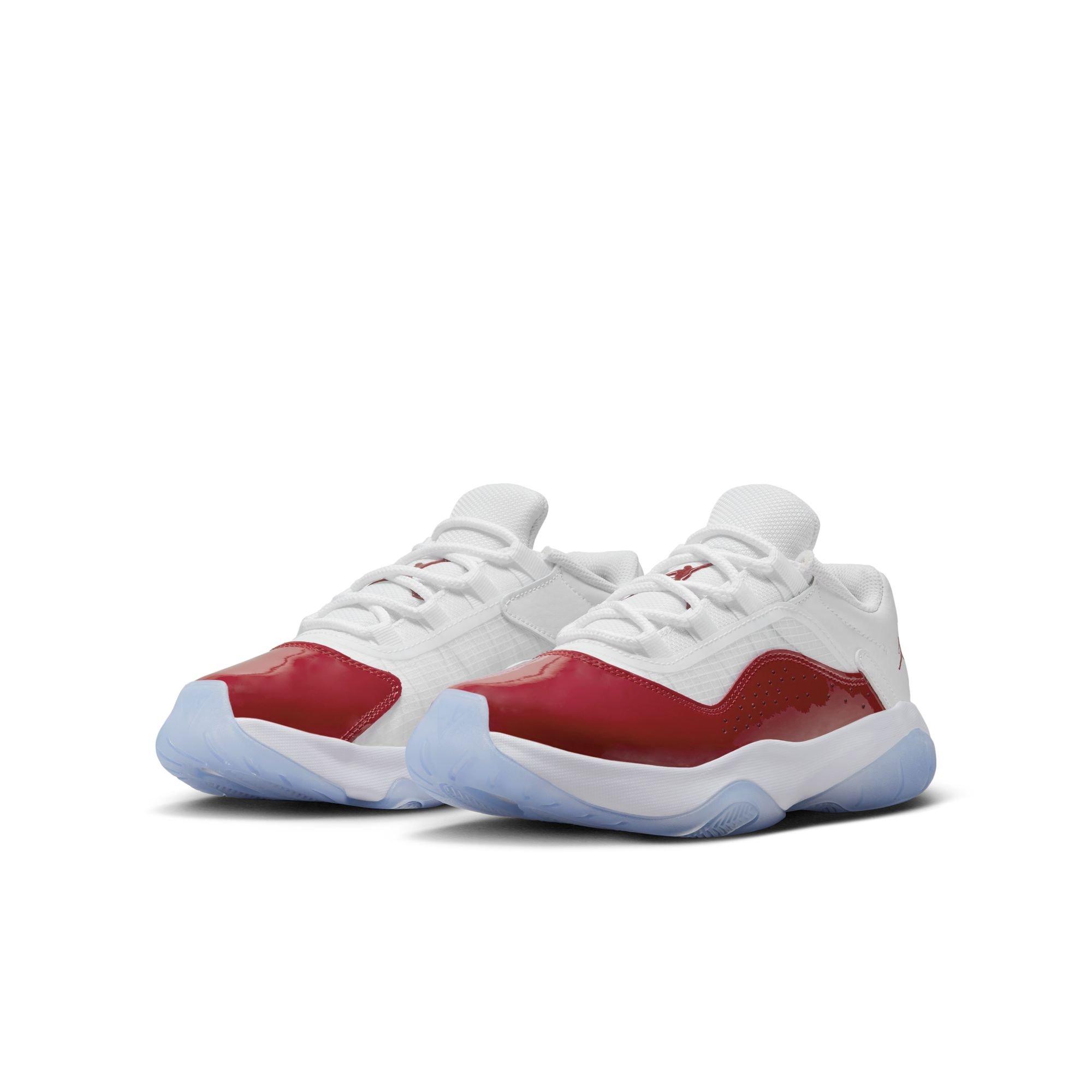 Jordan 11 Retro Low Black/Gym Red/White Men's Shoe - Hibbett