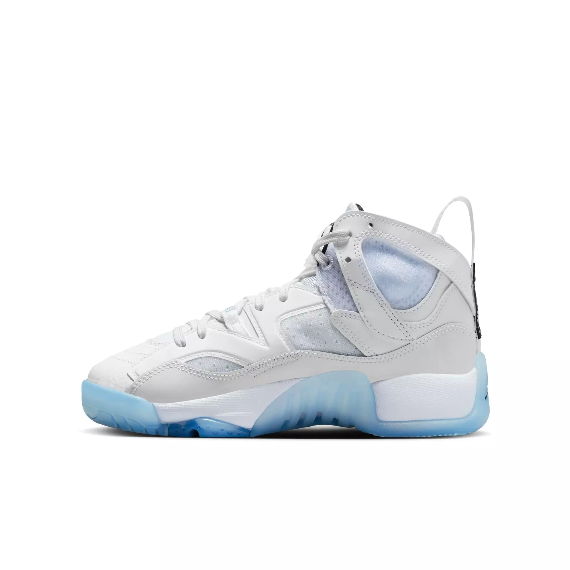 Jordan Jumpman Two Trey "White/Black/University Blue" Grade School Boys' Shoe - WHITE/BLUE