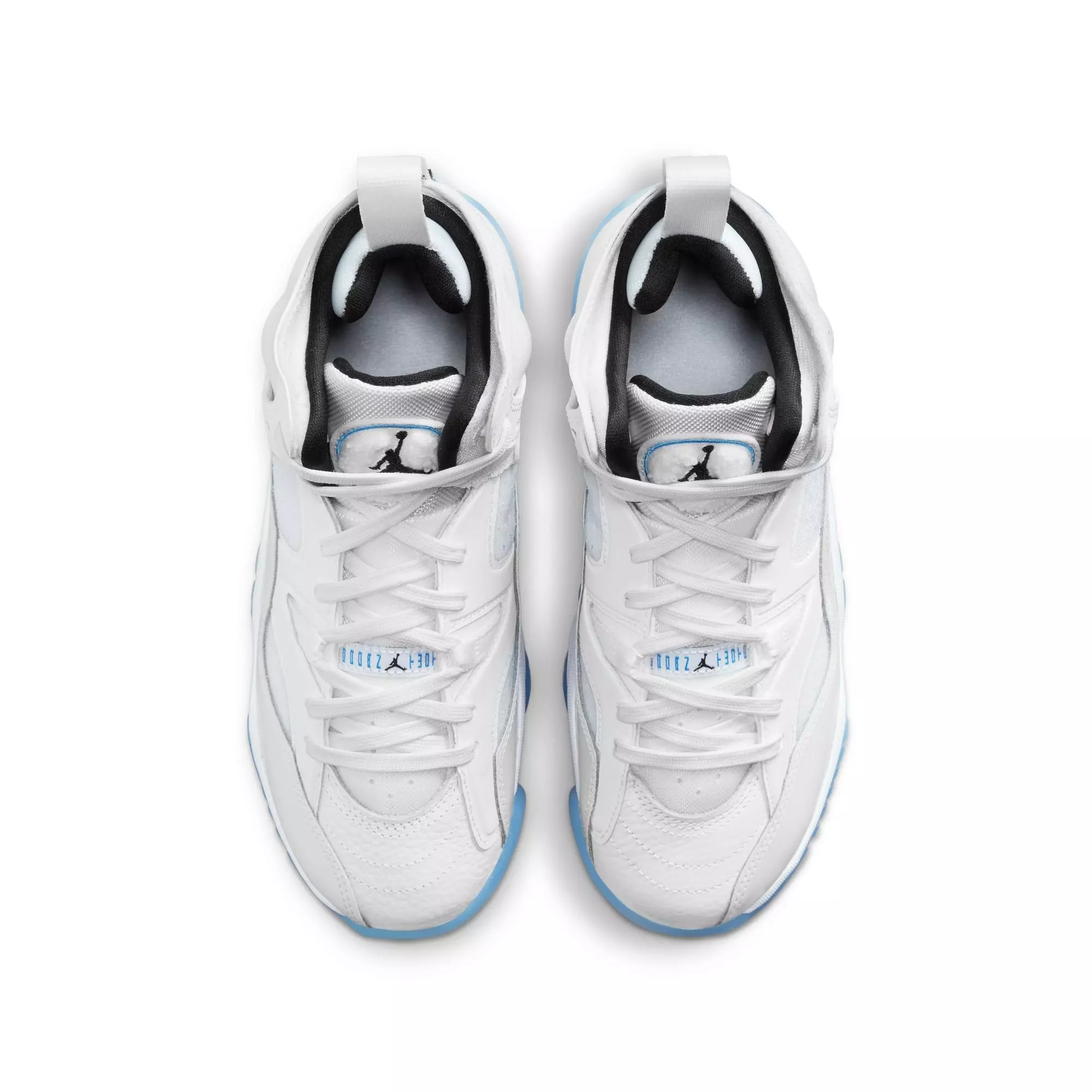 Jordan Jumpman Two Trey "White/Black/University Blue" Grade School Boys' Shoe - WHITE/BLUE