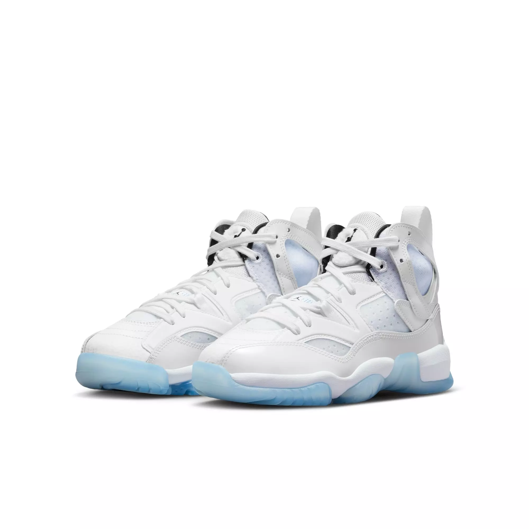Jordan Jumpman Two Trey "White/Black/University Blue" Grade School Boys' Shoe - WHITE/BLUE