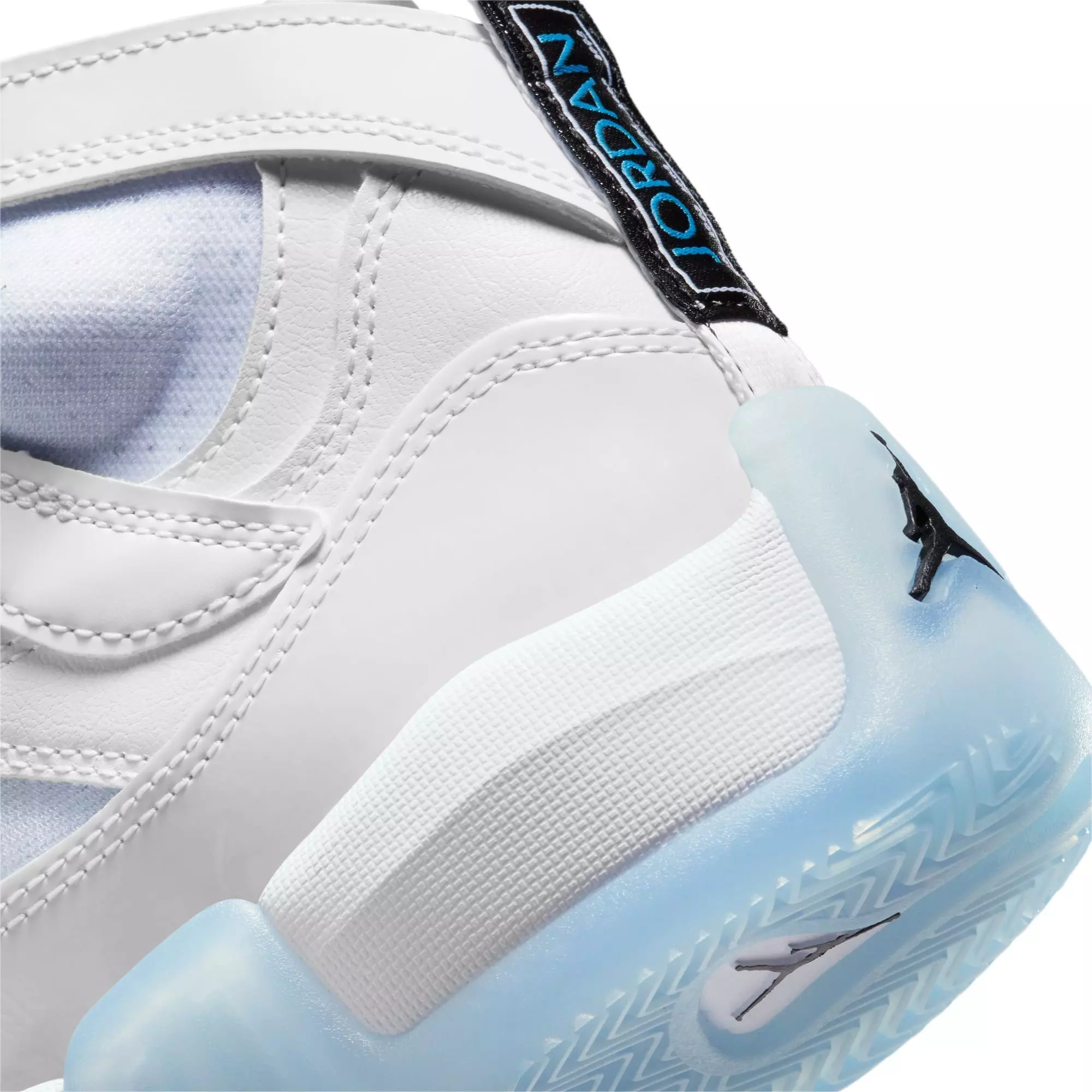 Jordan Jumpman Two Trey "White/Black/University Blue" Grade School Boys' Shoe - WHITE/BLUE