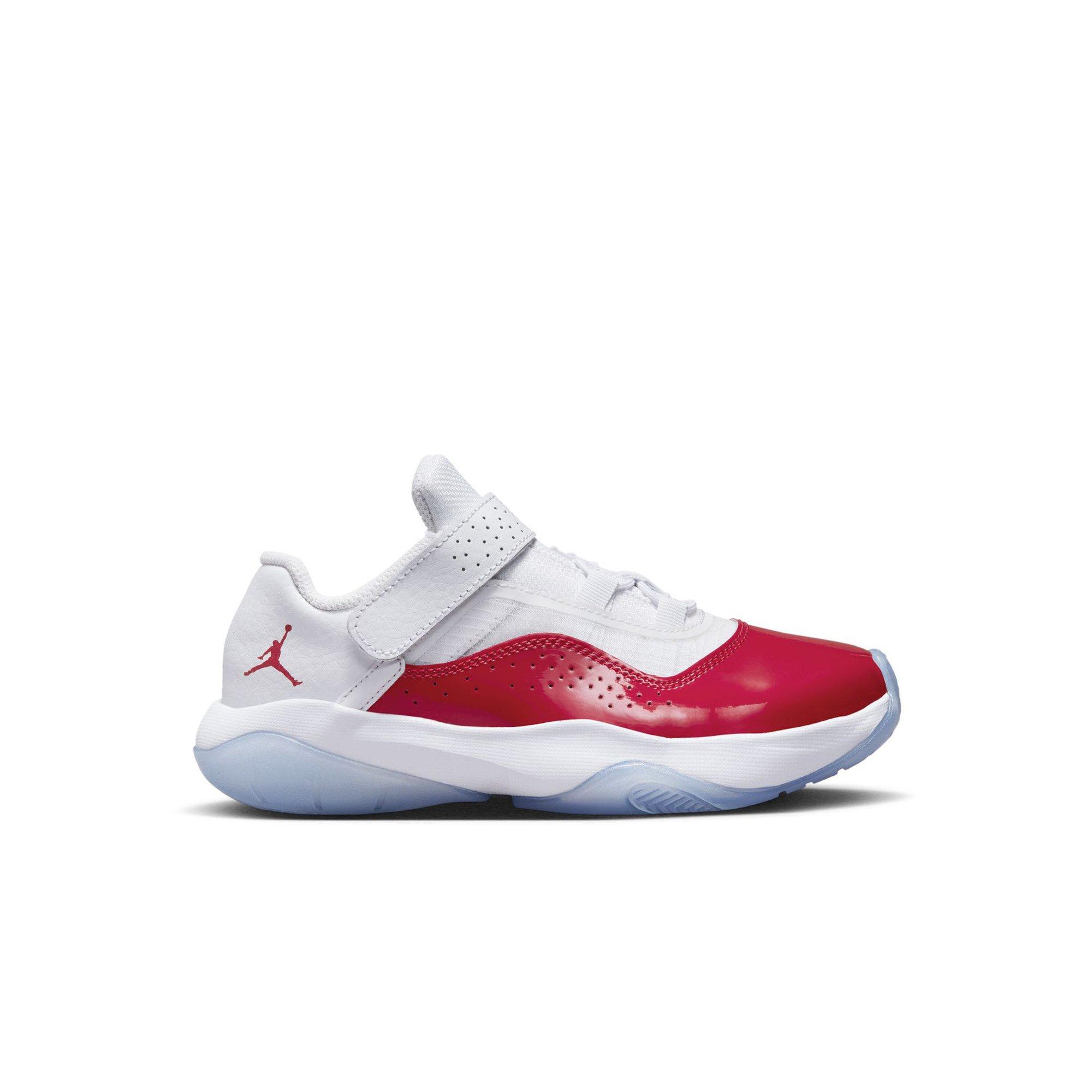 Jordan 11 CMFT Low "White/Gym Red/Black" Preschool Boys' Shoe - WHITE/RED