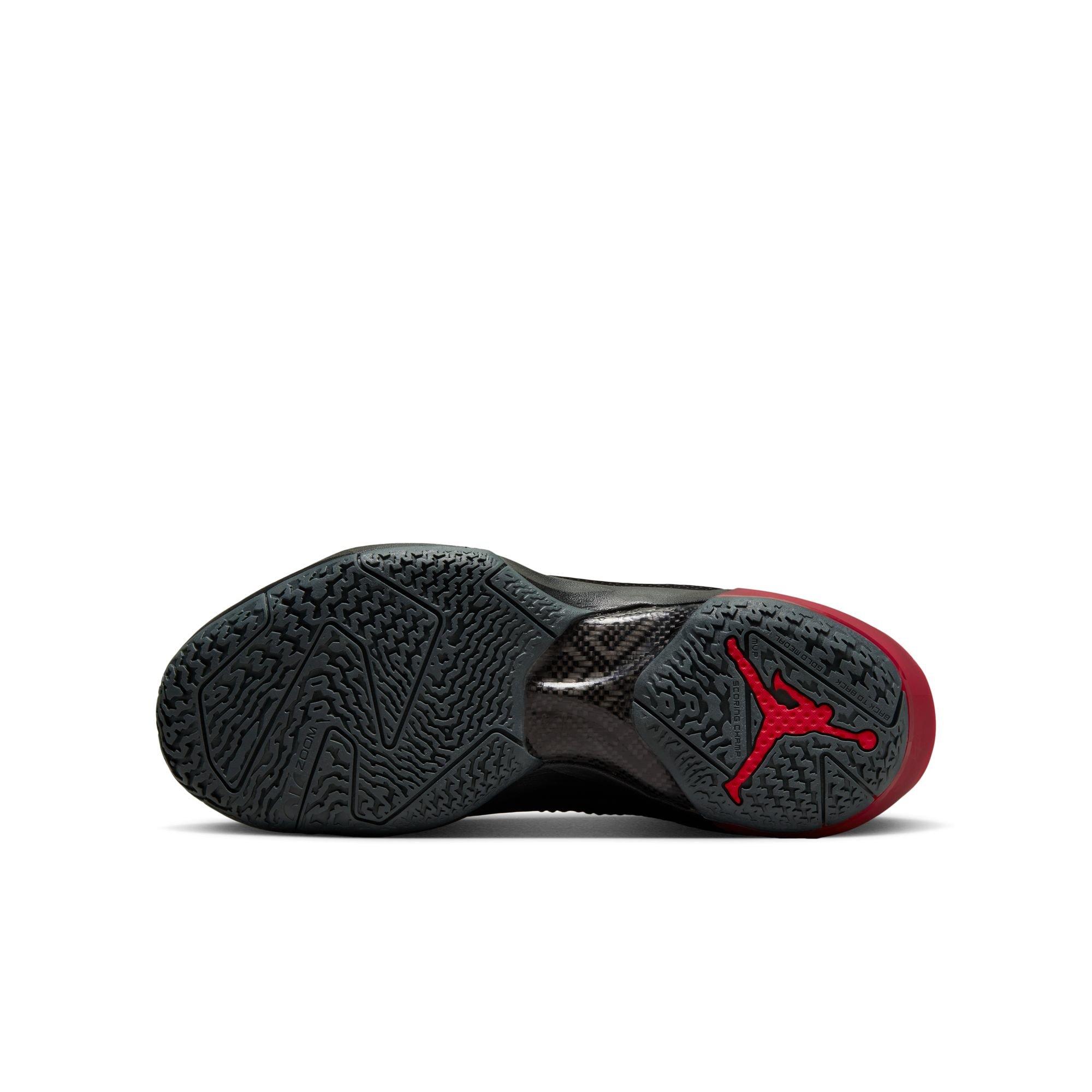 Jordan XXXVII "Bred" Grade School Kids' Basketball Shoe