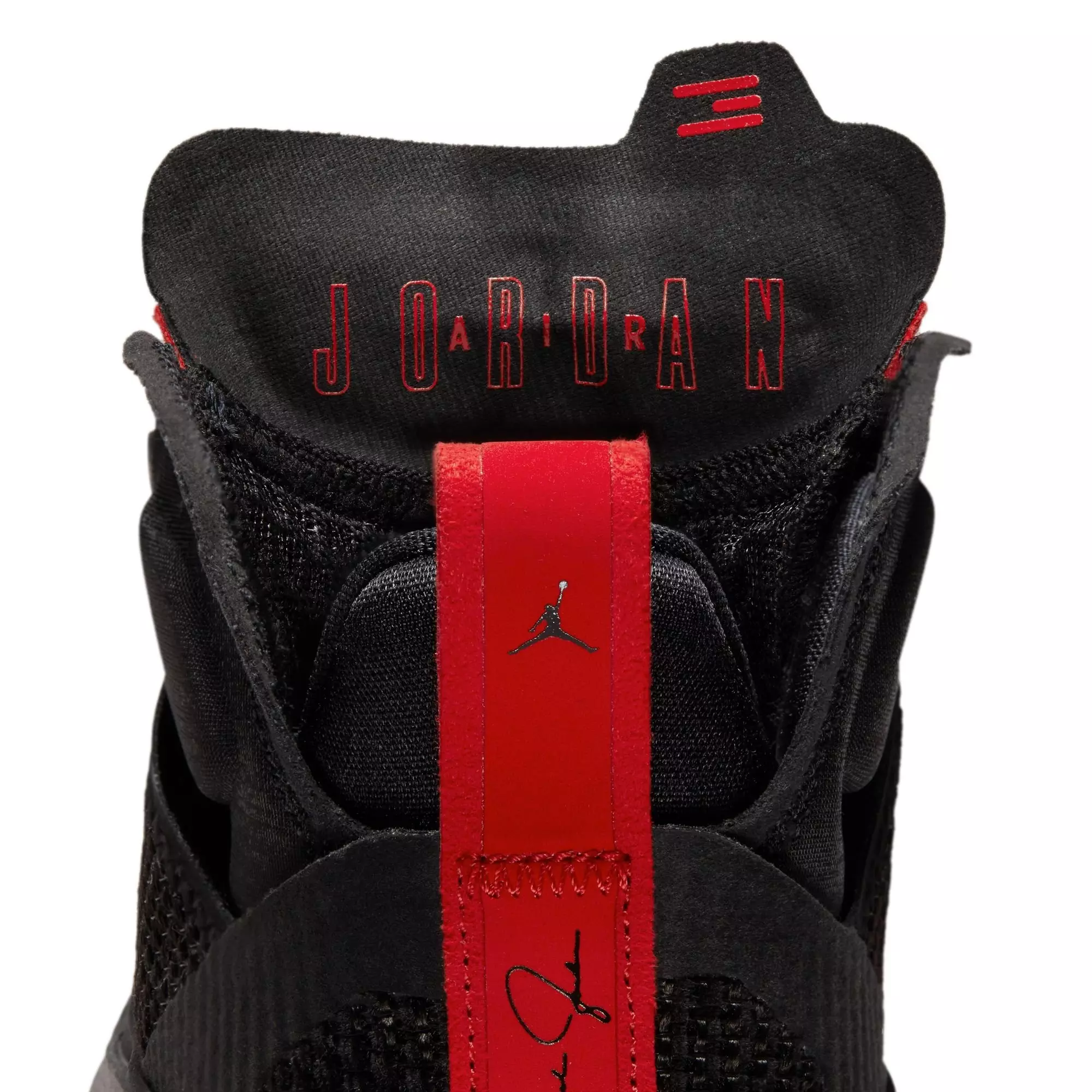 Jordan XXXVII "Bred" Grade School Kids' Basketball Shoe - BLACK/METALLIC GOLD/UNIVERSITY RED