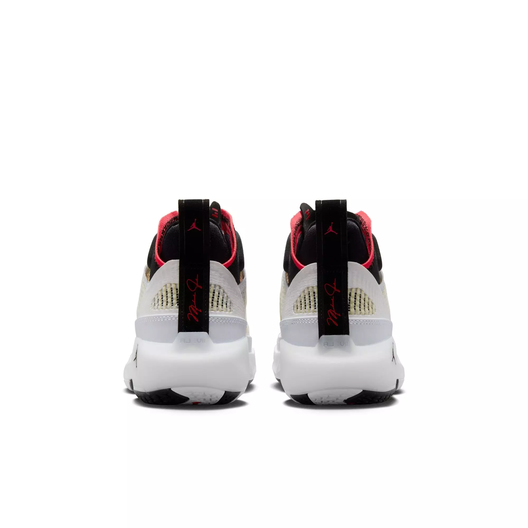 Jordan XXXVII "White/Black/Siren Red" Grade School Kids' Basketball Shoe - WHITE/BLACK/SIREN RED