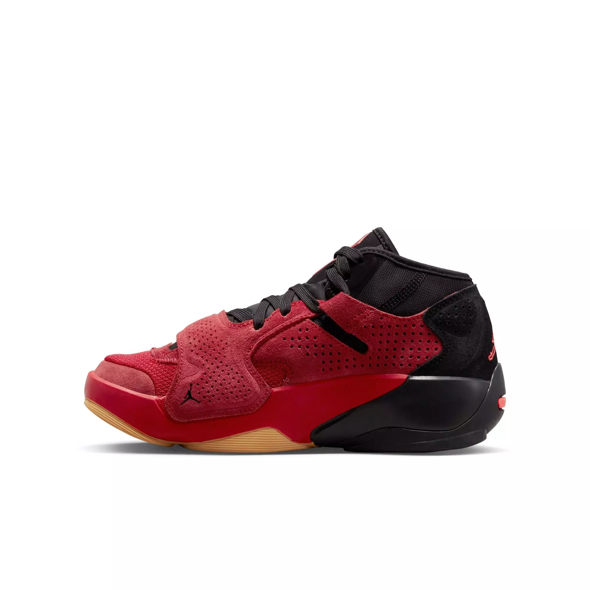 Jordan Zion 2 "University Red/Black/Bright Crimson" Grade School Kids' Basketball Shoe - UNIVERSITY RED/BLACK/BRIGHT CRIMSON