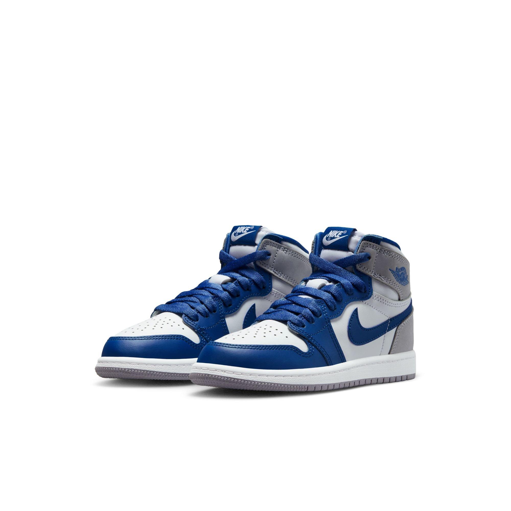 Jordan 1 Retro High True Blue/White/Cement Grey u200bPreschool Kids' Shoe -  Hibbett | City Gear