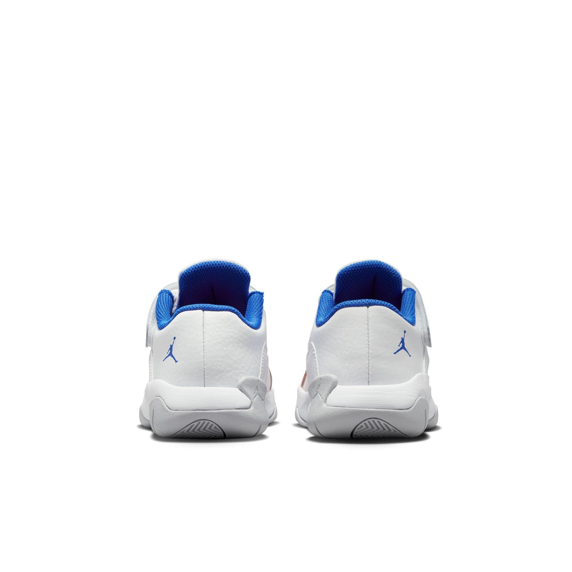 Jordan 11 CMFT Low Preschool Boys' "White/Hyper Royal/Safety Orange" Shoe