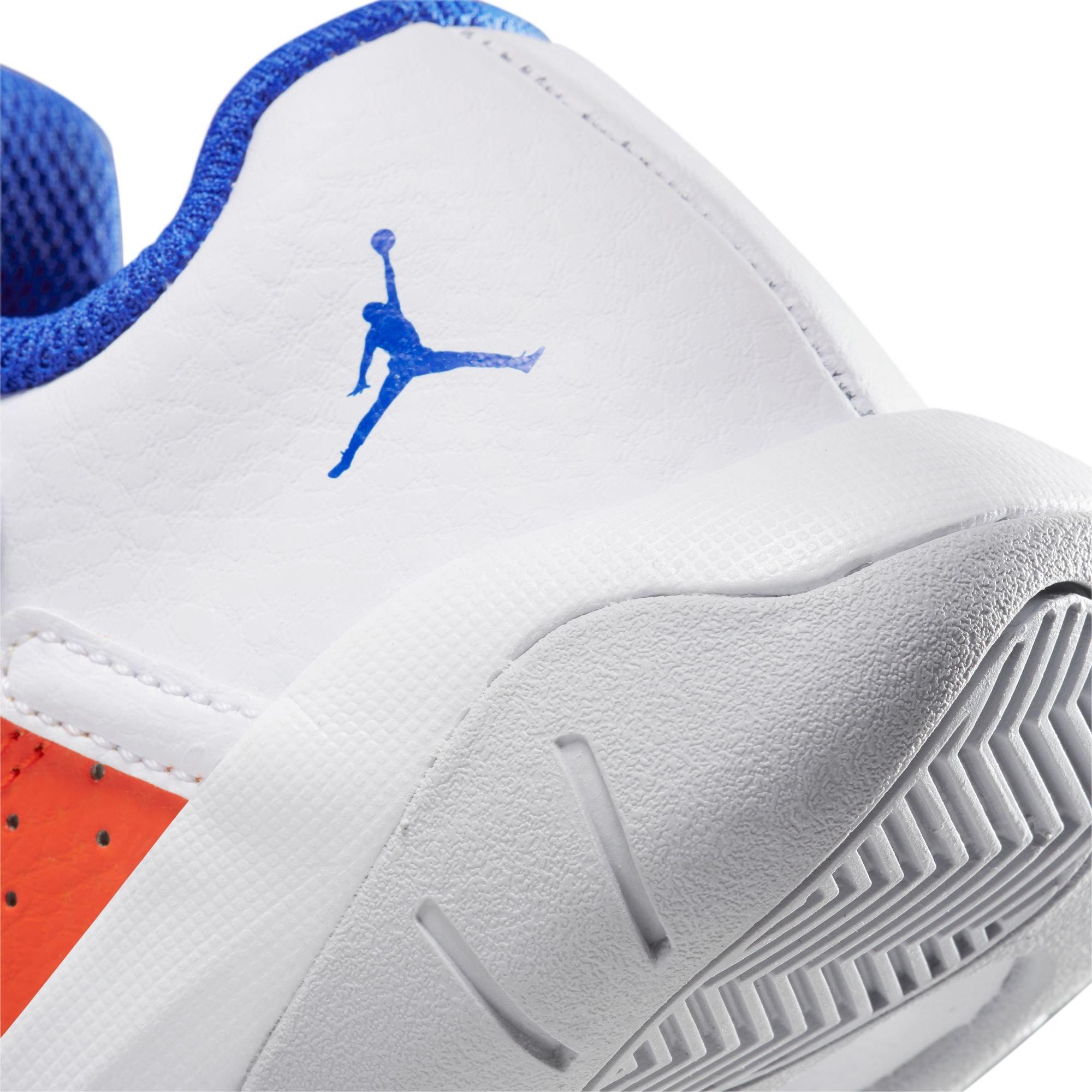 Jordan 11 CMFT Low Preschool Boys' "White/Hyper Royal/Safety Orange" Shoe