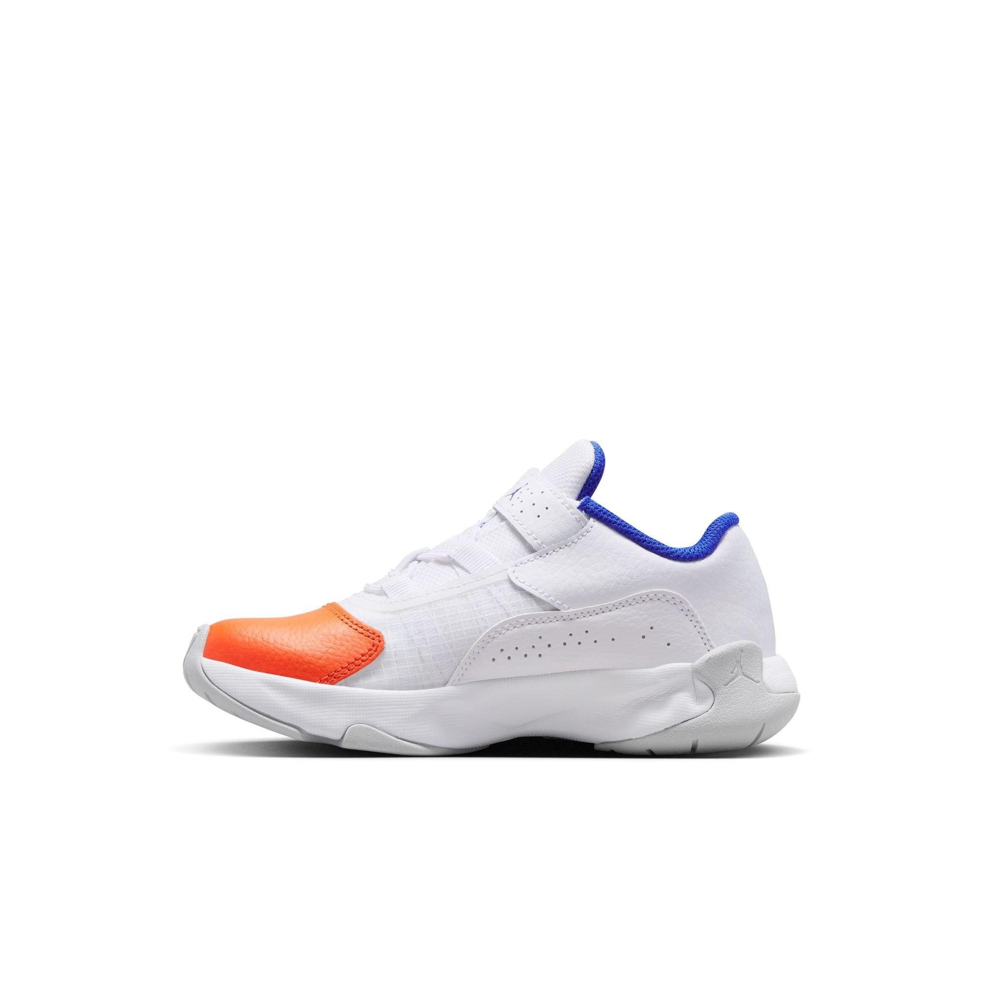 Jordan 11 CMFT Low Preschool Boys' "White/Hyper Royal/Safety Orange" Shoe