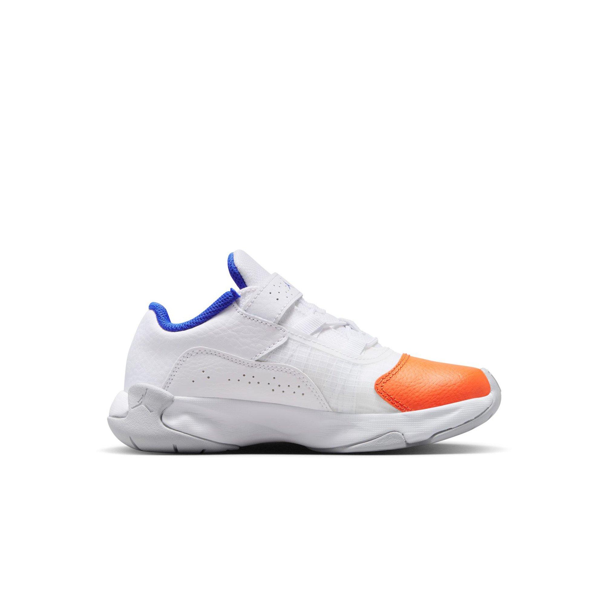 Jordan 11 CMFT Low Preschool Boys' "White/Hyper Royal/Safety Orange" Shoe