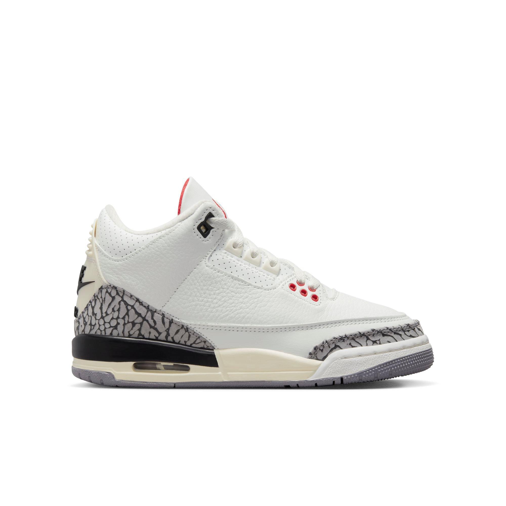 Jordan 3 Retro White/Fire Red/Black Men's Shoe - Hibbett