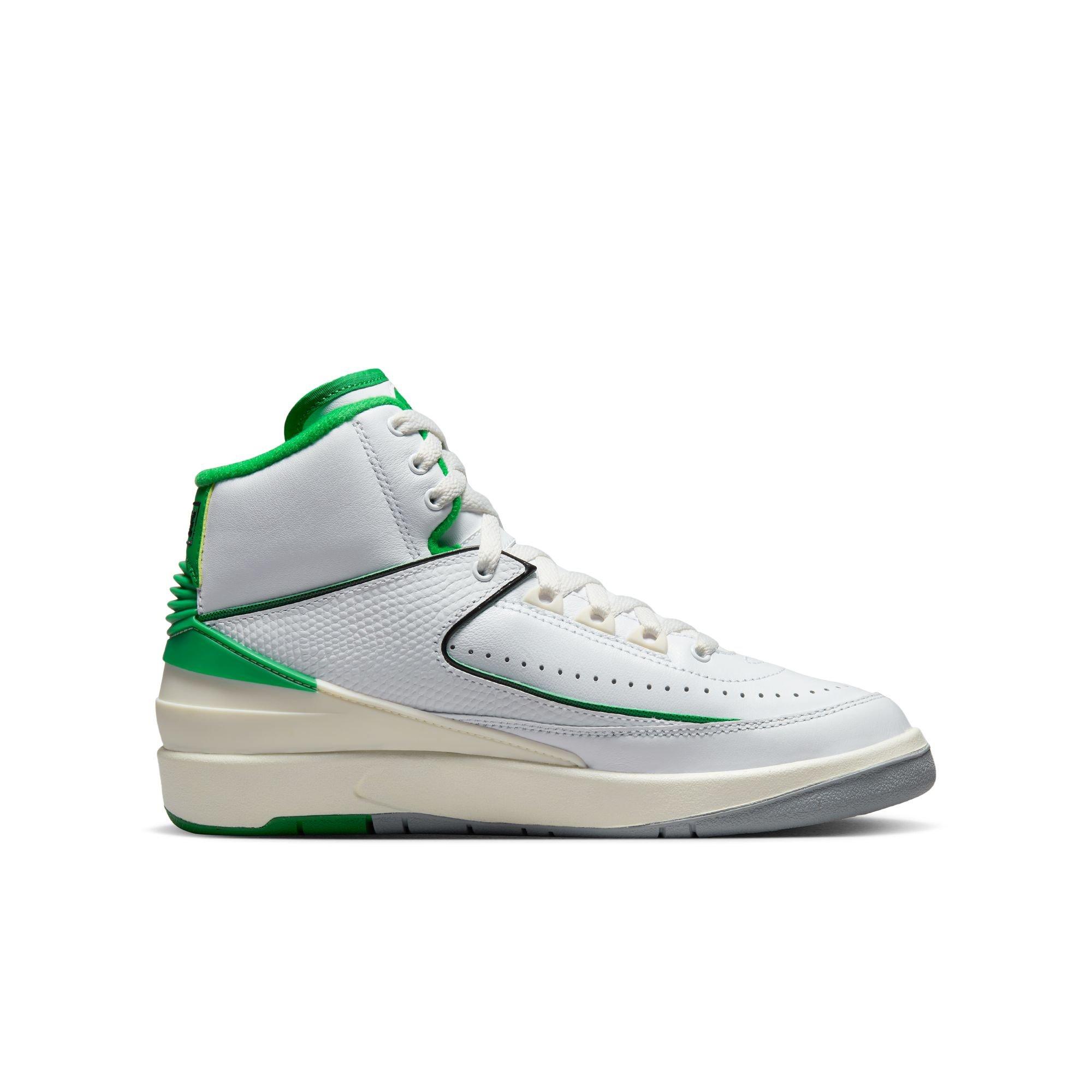 Retro "White/Lucky Green/Sail/Lt Steel Grey" Grade Kids' Shoe