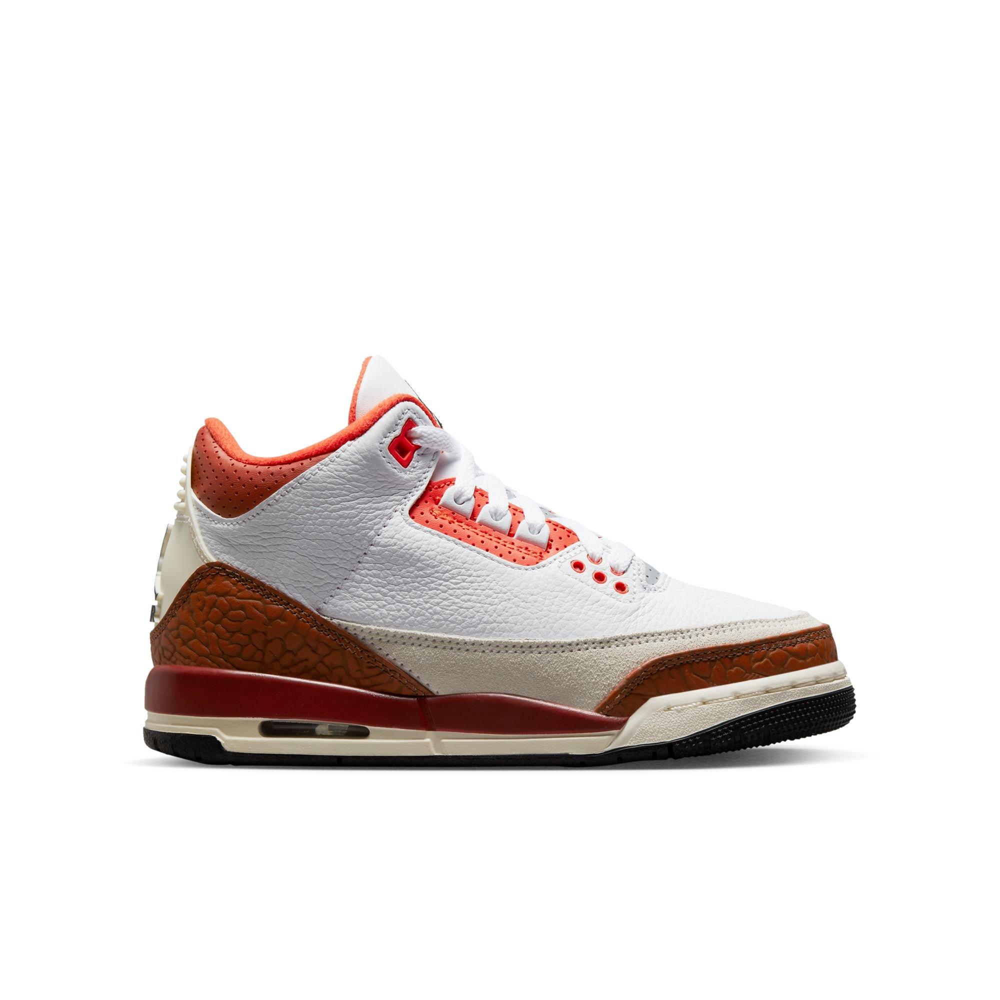 grey and orange jordan 3s