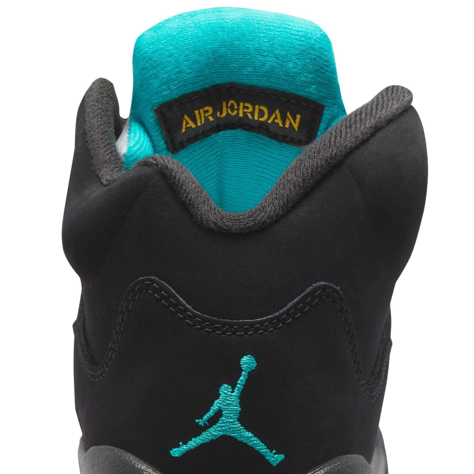 Jordan 5 Retro Grade School Kids' "Black/Aquatone/Taxi" Shoe