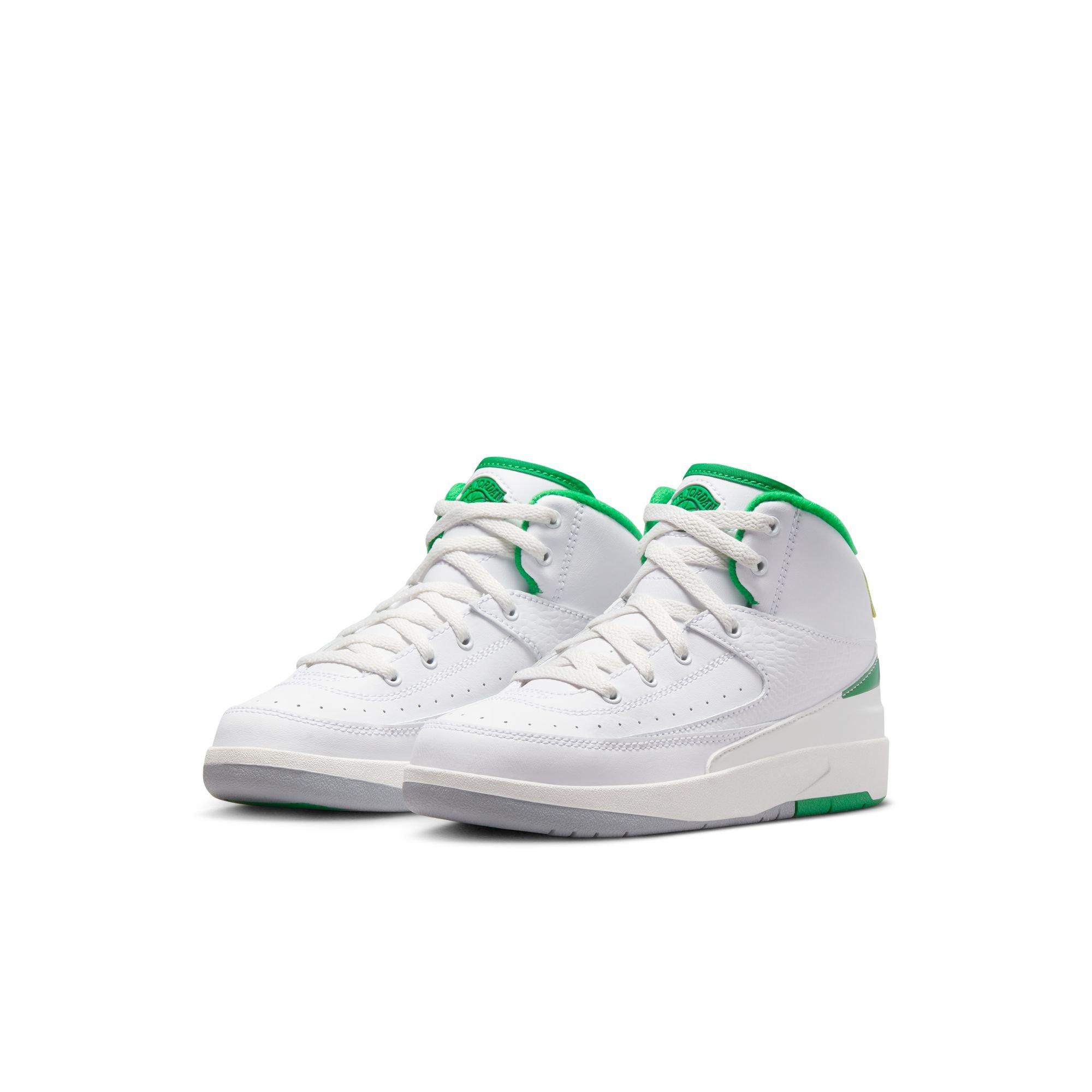 Jordan - AIR JORDAN 2 RETRO 'WHITE/LUCKY GREEN-SAIL-LIGHT STEEL GREY' -  VegNonVeg