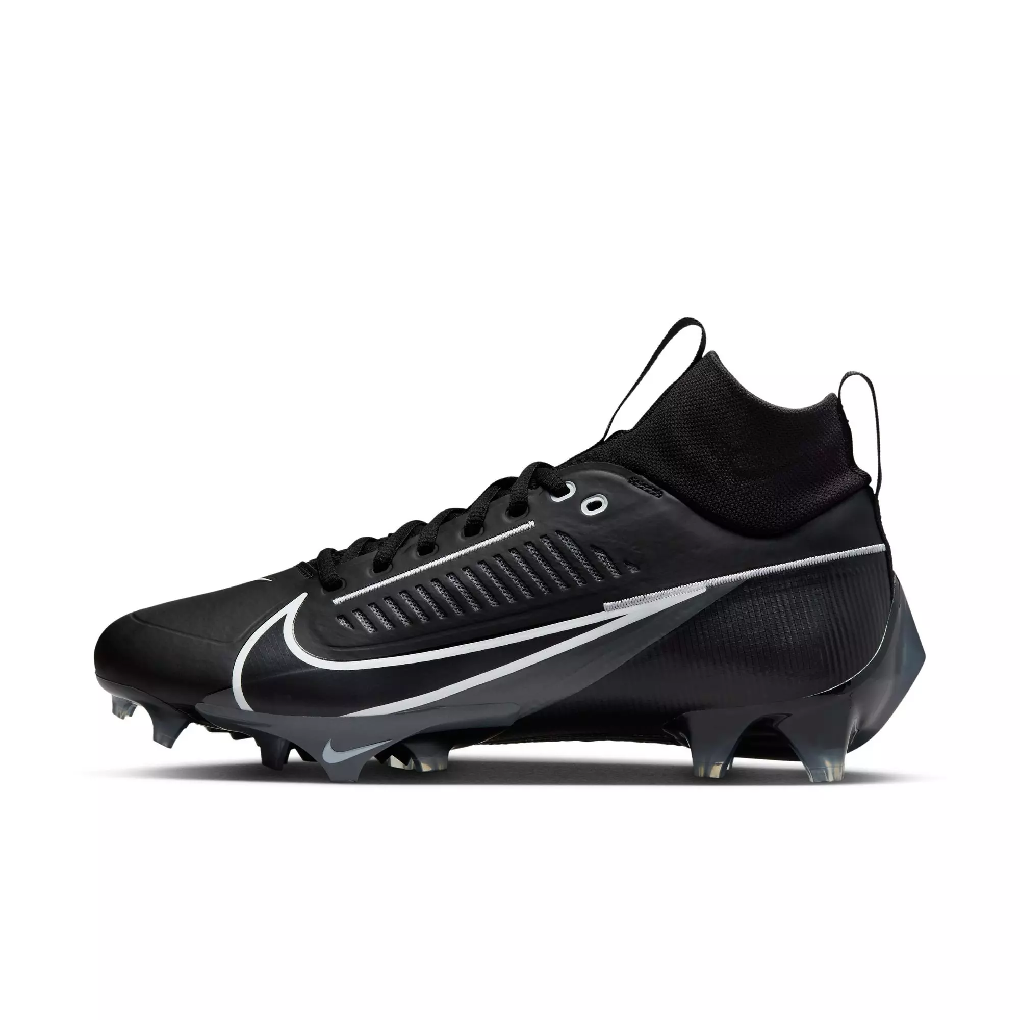 Nike Vapor Edge Pro 360 2 "Black/White/Iron Grey" Men's Football Cleat - BLACK/WHITE/GREY