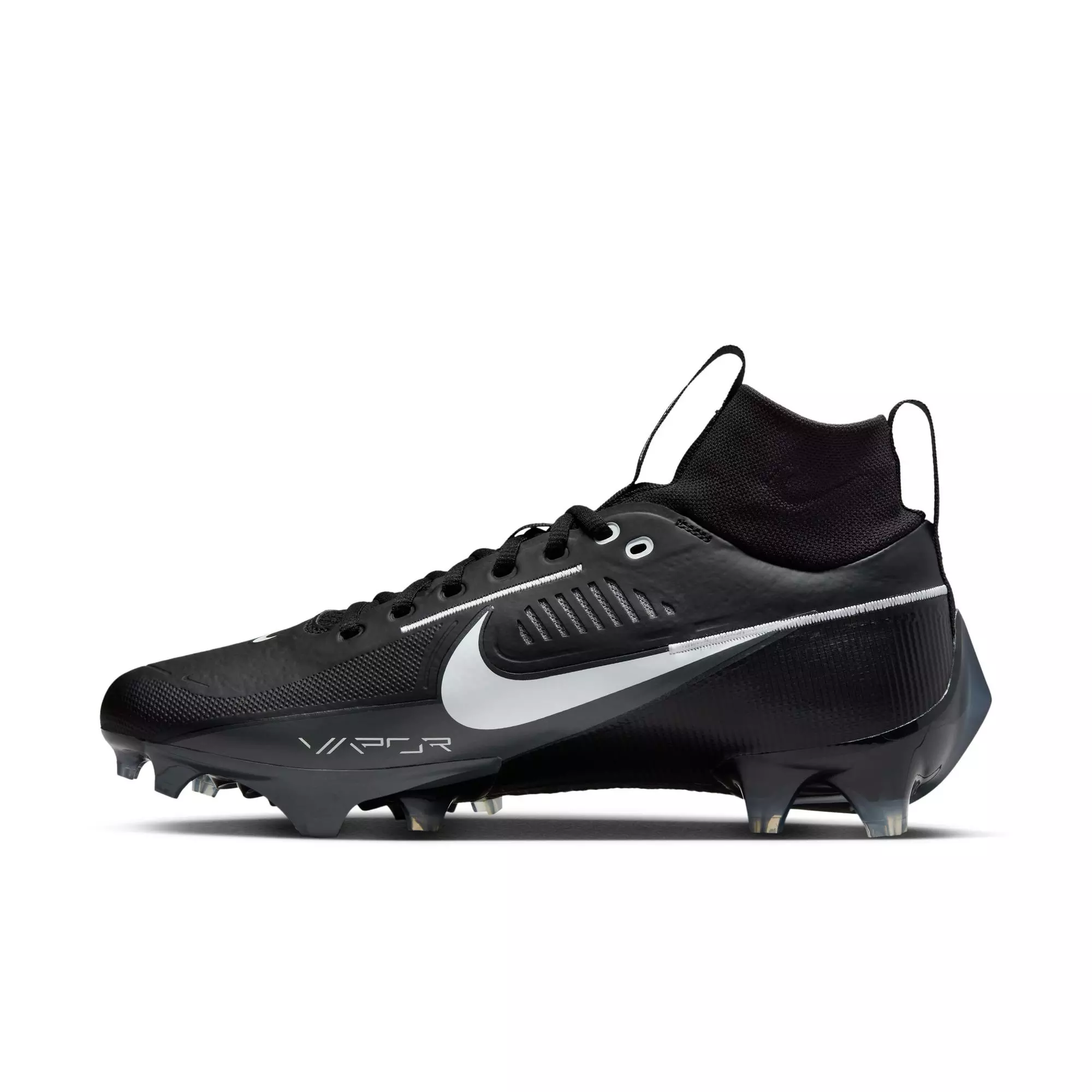 Nike Vapor Edge Pro 360 2 "Black/White/Iron Grey" Men's Football Cleat - BLACK/WHITE/GREY