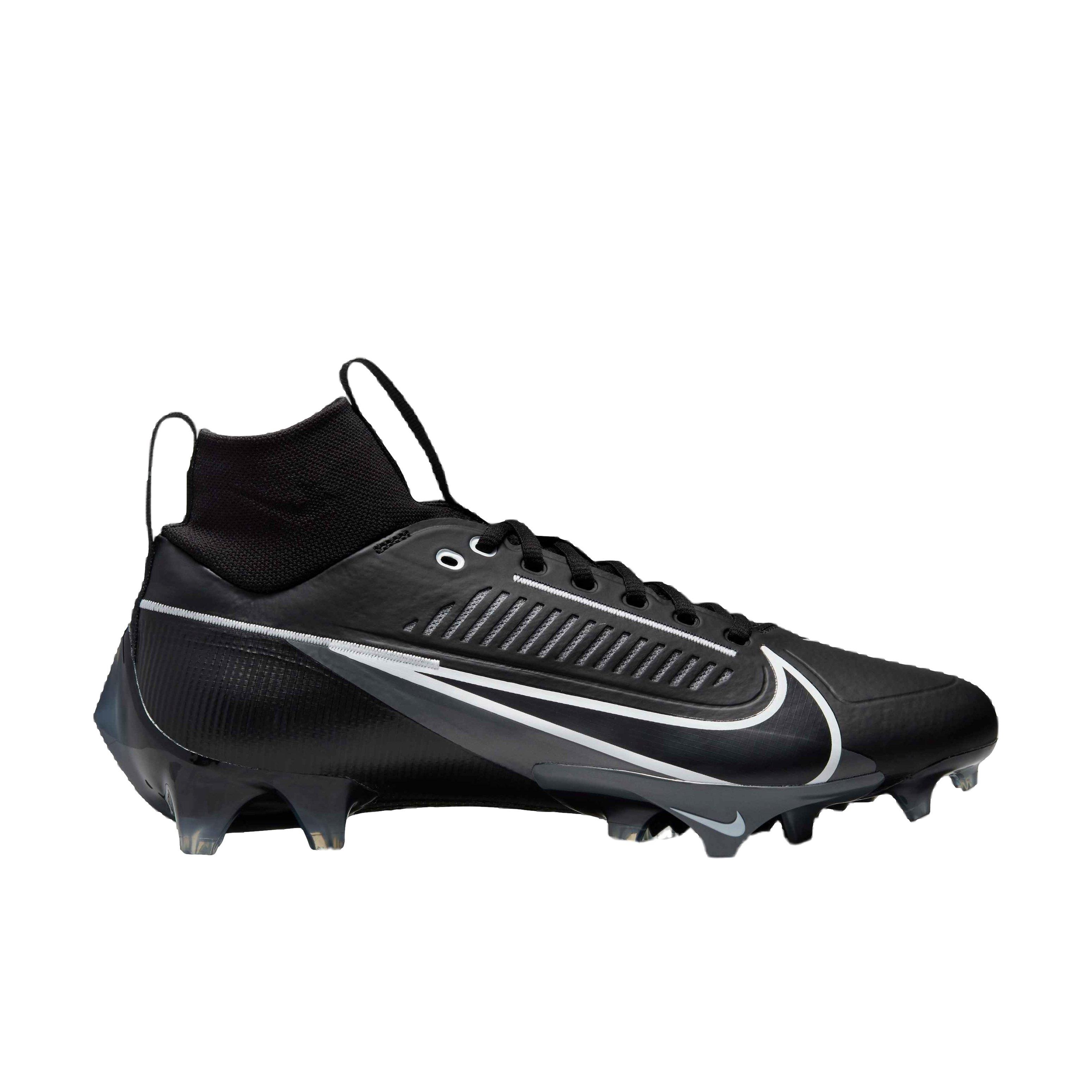 Nike Vapor Edge Pro 360 2 "Black/White/Iron Grey" Men's Football Cleat - BLACK/WHITE/GREY Thumbnail View 3