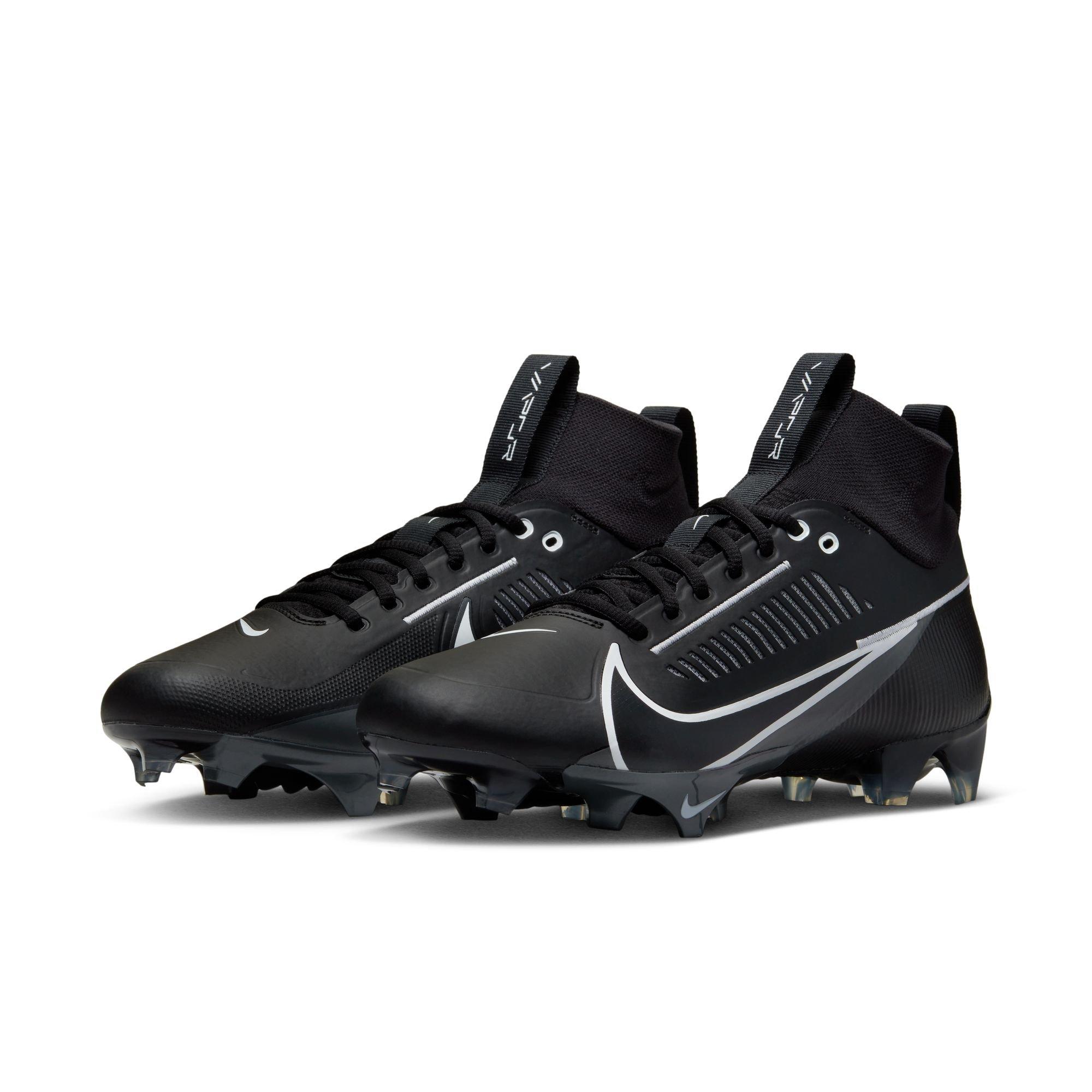 Nike Vapor Edge Pro 360 2 "Black/White/Iron Grey" Men's Football Cleat - BLACK/WHITE/GREY Thumbnail View 4