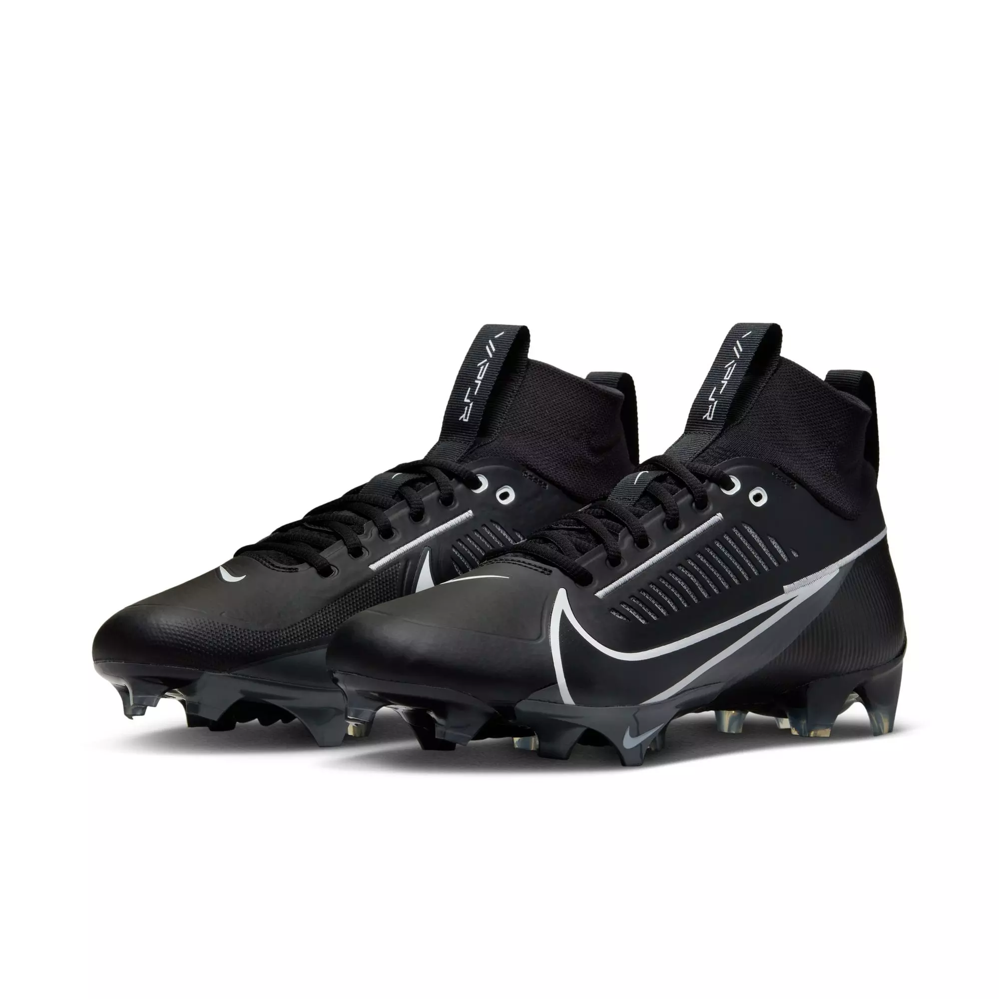 Nike Vapor Edge Pro 360 2 "Black/White/Iron Grey" Men's Football Cleat - BLACK/WHITE/GREY