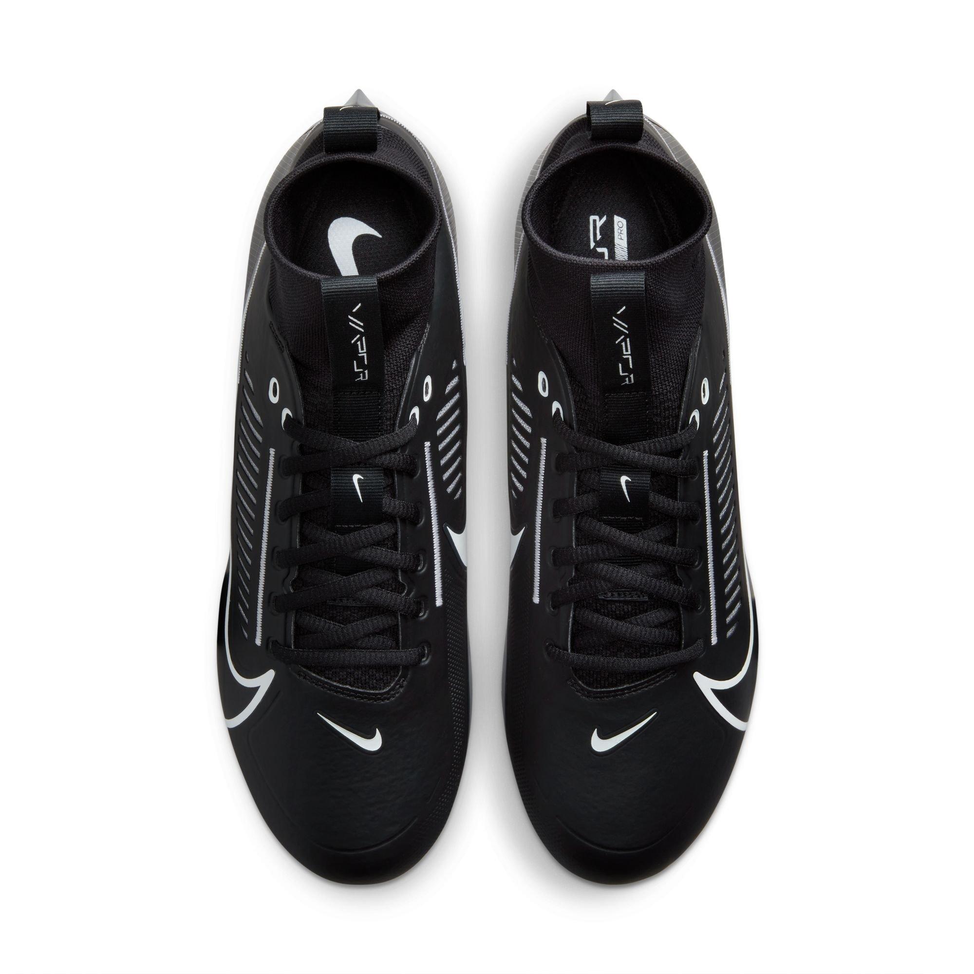 Nike Vapor Edge Pro 360 2 "Black/White/Iron Grey" Men's Football Cleat - BLACK/WHITE/GREY Thumbnail View 6